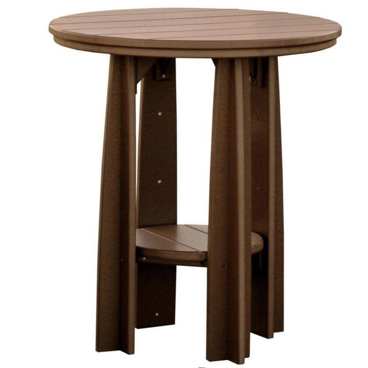 LuxCraft Chestnut Brown Poly Rattan Balcony Table Dining Set - Outdoor Patio Furniture for Small Spaces, Perfect for Breakfast, Coffee, and Relaxing in Your Garden or Terrace