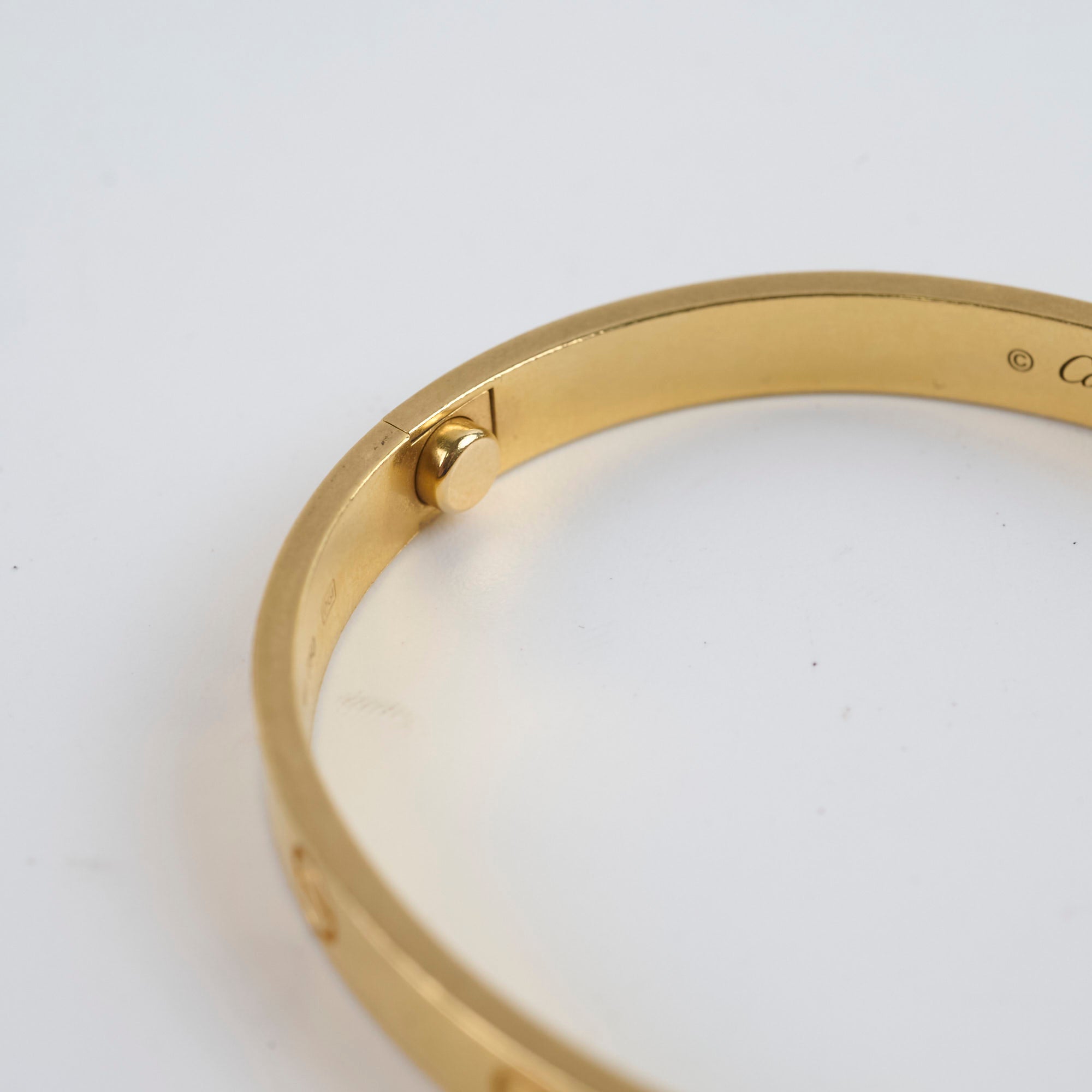 Cartier Love Bracelet 18K Gold Classic Model Size 18 - Luxury Jewelry Gift for Women, Anniversary & Special Occasions