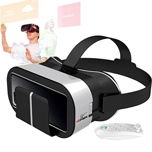Lunettes de Réalité Virtuelle + Télécommande Blanc