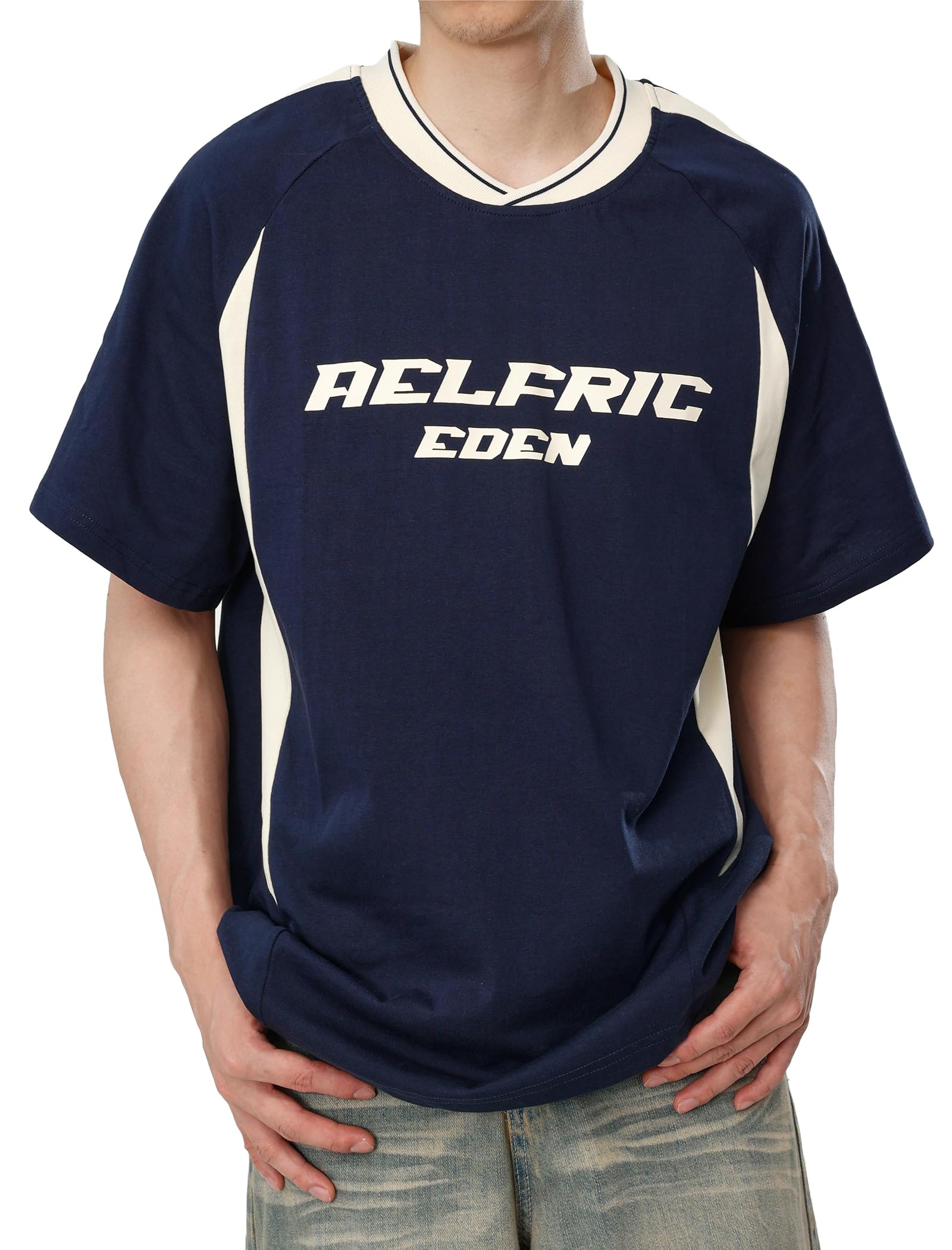 Aelfric Eden Y2K Graphic Tees - Men's Oversized T-Shirt for Streetwear & Racing Style | Unisex Casual Summer Tops for Daily Wear & Urban Fashion