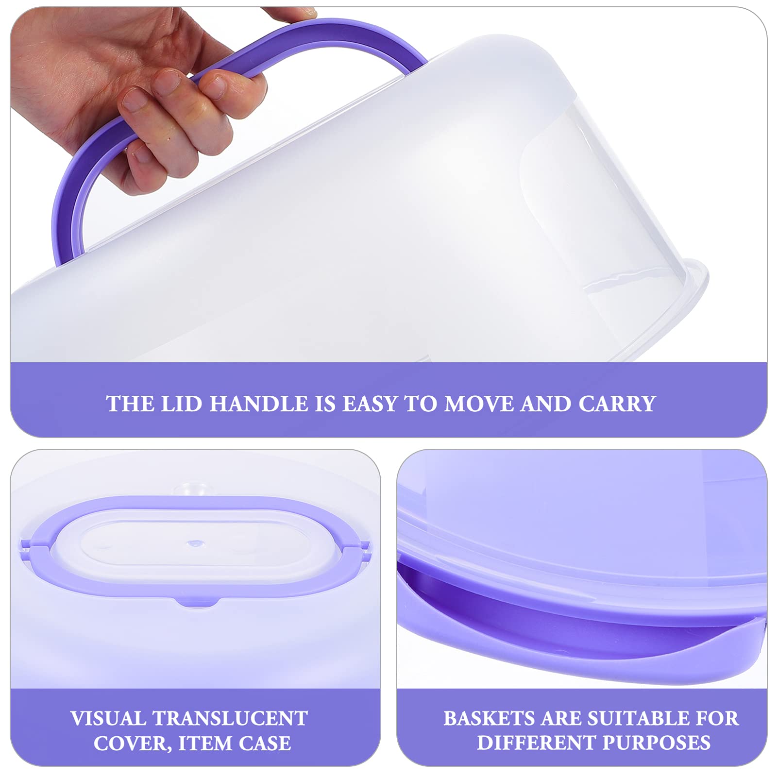 Kichvoe Cake Box - Premium Cake Container for Desserts & Pastries | Perfect for Bakery Storage, Party Serving & Gift Packaging