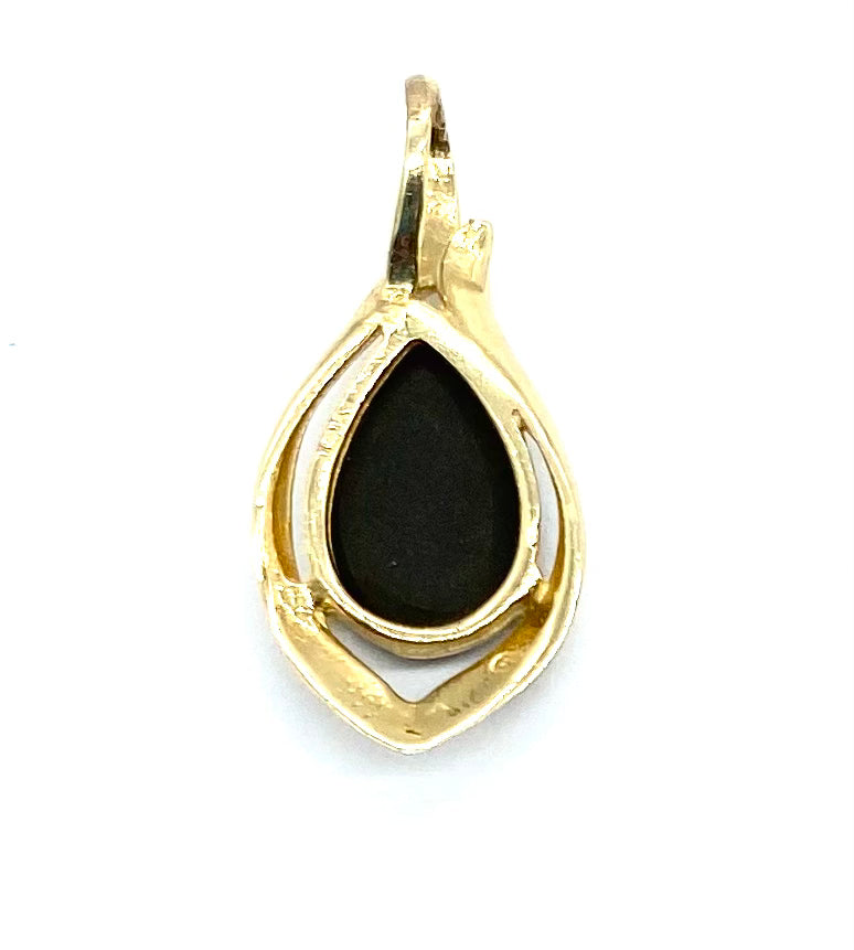 14K Yellow Gold Opal Pendant Necklace for Women - Elegant Birthstone Jewelry Gift for Birthday, Anniversary & Special Occasions
