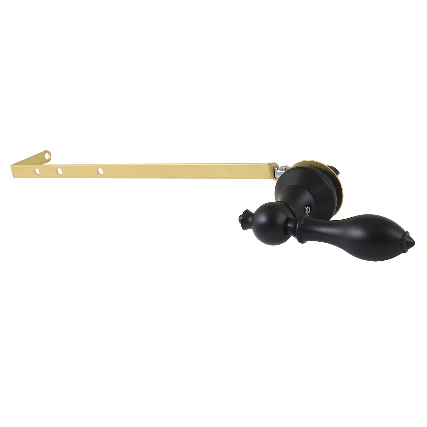 Universal Toilet Tank Lever - Front or Side Mount, Matte Black - Perfect for Bathroom Renovations & Easy Toilet Repairs
