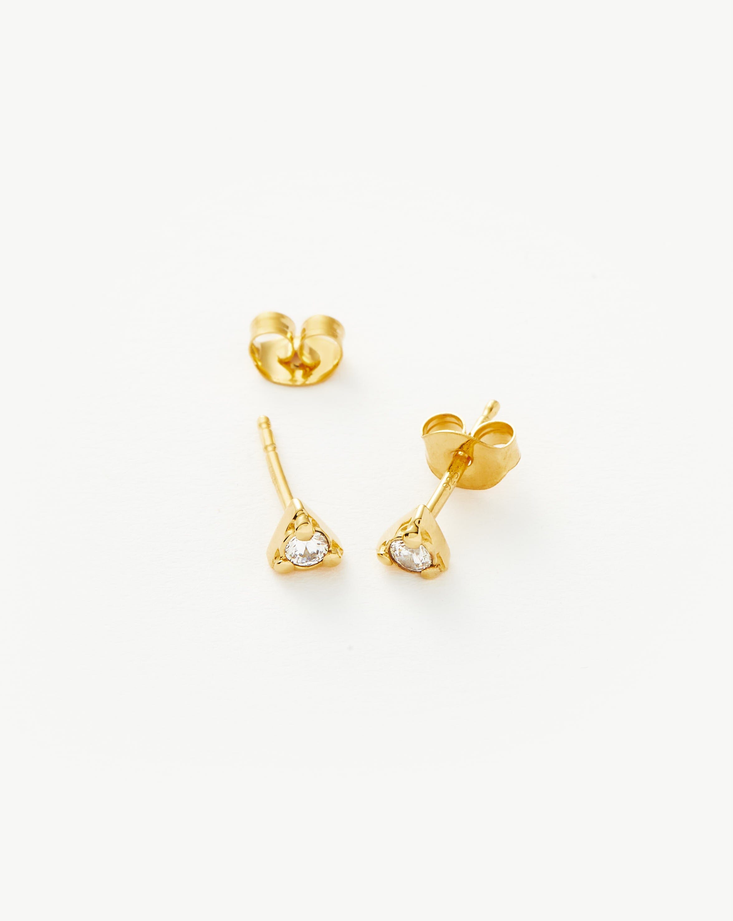 Sparkling Prism Stud Earrings for Women - Hypoallergenic Cubic Zirconia Earrings for Daily Wear, Gift Giving & Special Occasions