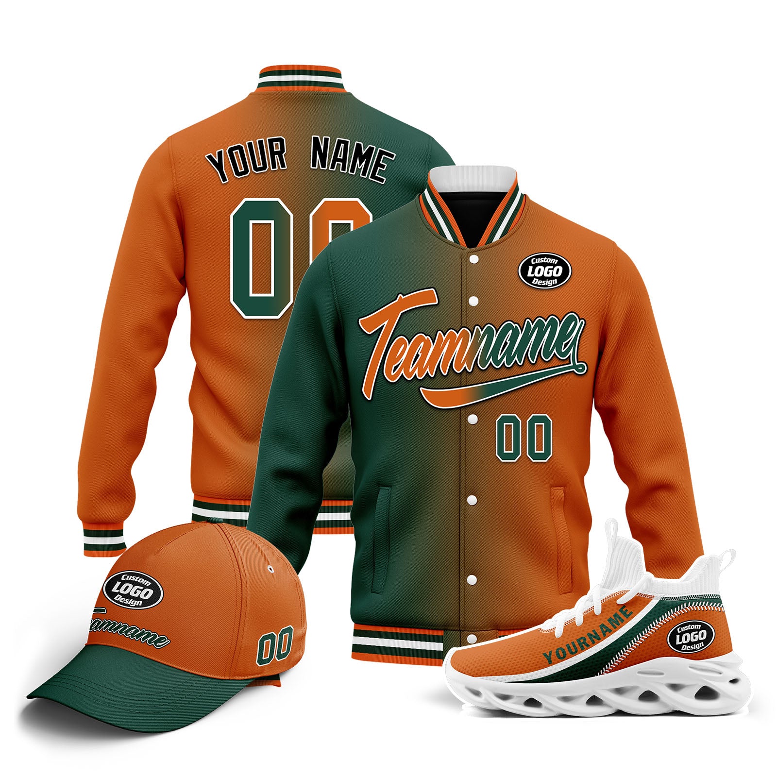 Custom Jacket, MaxSoul Shoes & Hat Combo - Personalized Outfit Set for Men & Women | Perfect for Streetwear Fashion, Casual Wear & Gift Giving