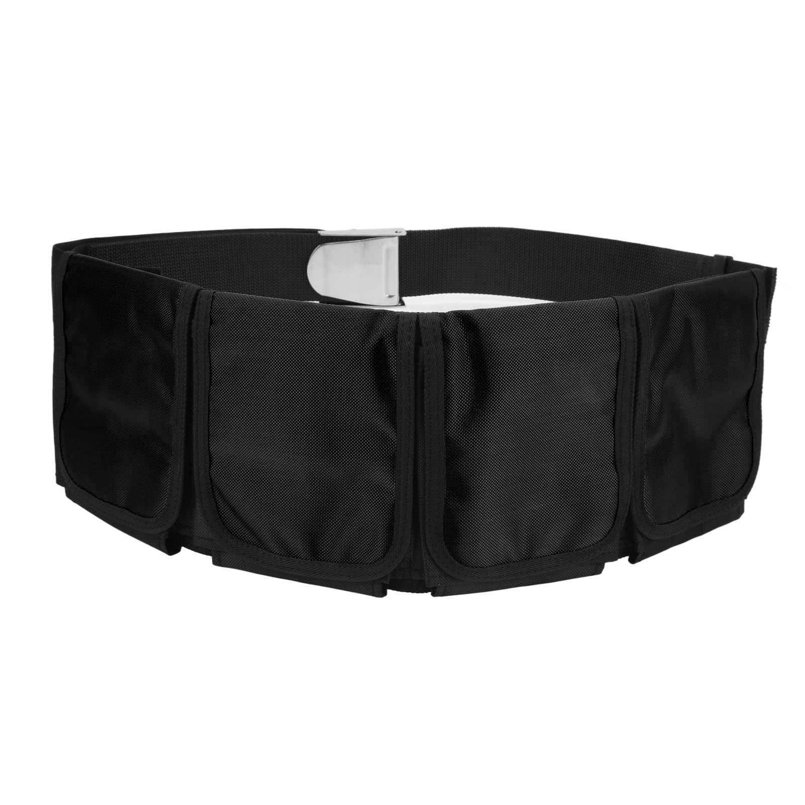 Alomejor 4-Pocket Diving Weight Belt - Heavy Duty Oxford Cloth Scuba Diving Belt for Snorkeling, Freediving & Spearfishing - Perfect for Underwater Adventures & Marine Exploration