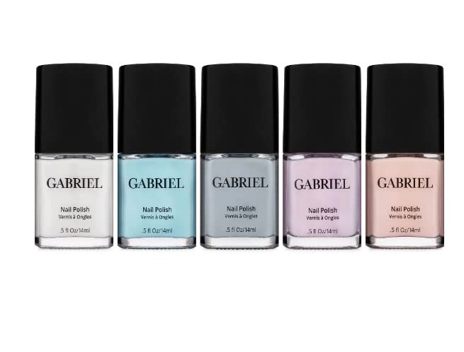 Gabriel Cosmetics Nail Polish Set - Bohemian Bouquet Collection (6 Colors) | Vegan, Cruelty-Free & Long Lasting | Perfect for Manicures, Pedicures & Nail Art Designs