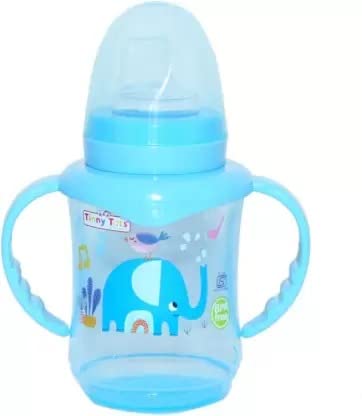 CHILDCHIC 250ml Baby Sippy Cup with Soft Silicone Straw | BPA-Free Leak-Proof Spout Bottle for Infants & Toddlers | Anti-Spill Lock & Easy Neck Hanging | Perfect for On-the-Go Feeding, Daycare & Travel (Blue)