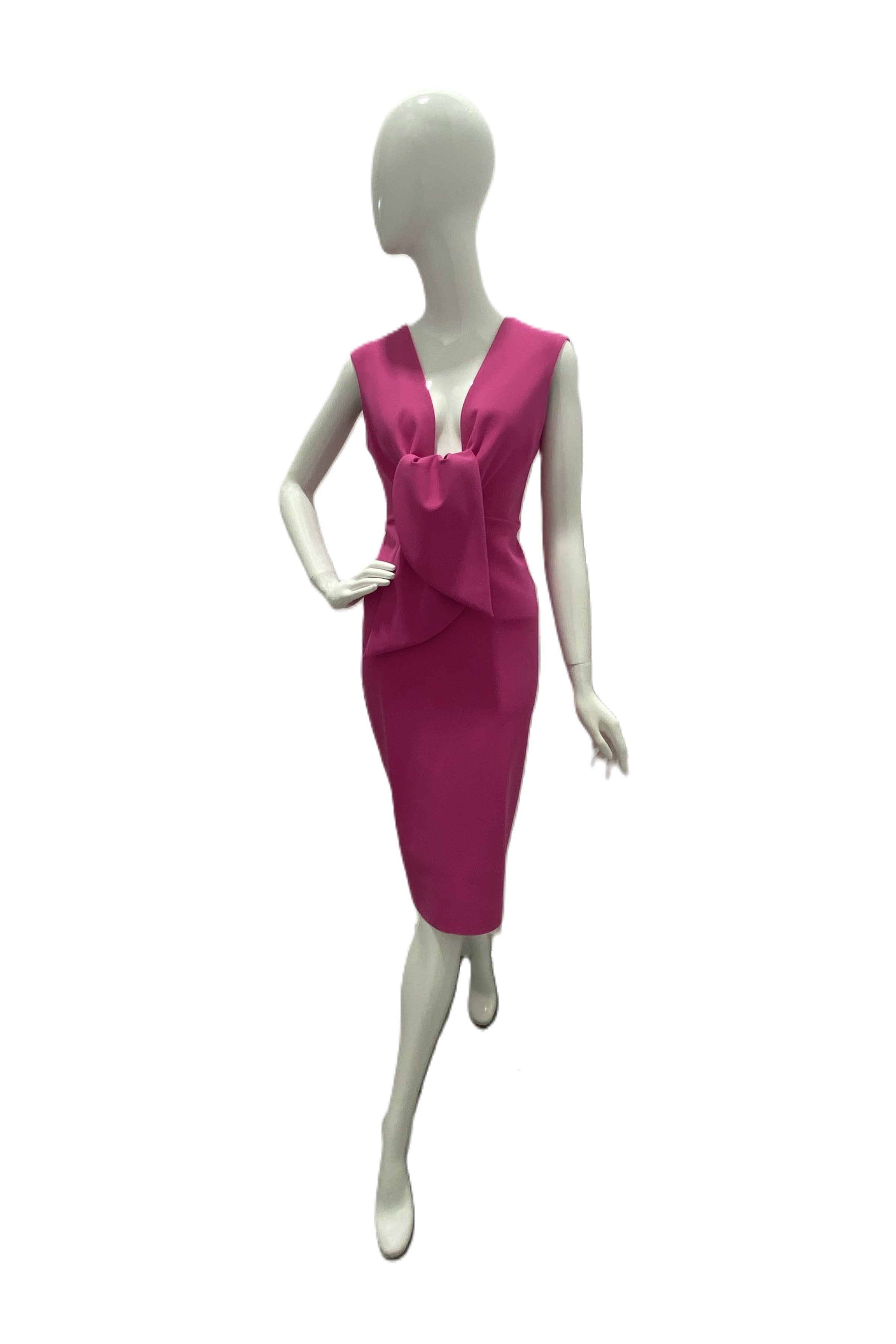 Greta Constantine Charo Multi-Styling Bow Tying Dress - Elegant Women's Party & Evening Gown for Weddings, Cocktails & Special Occasions