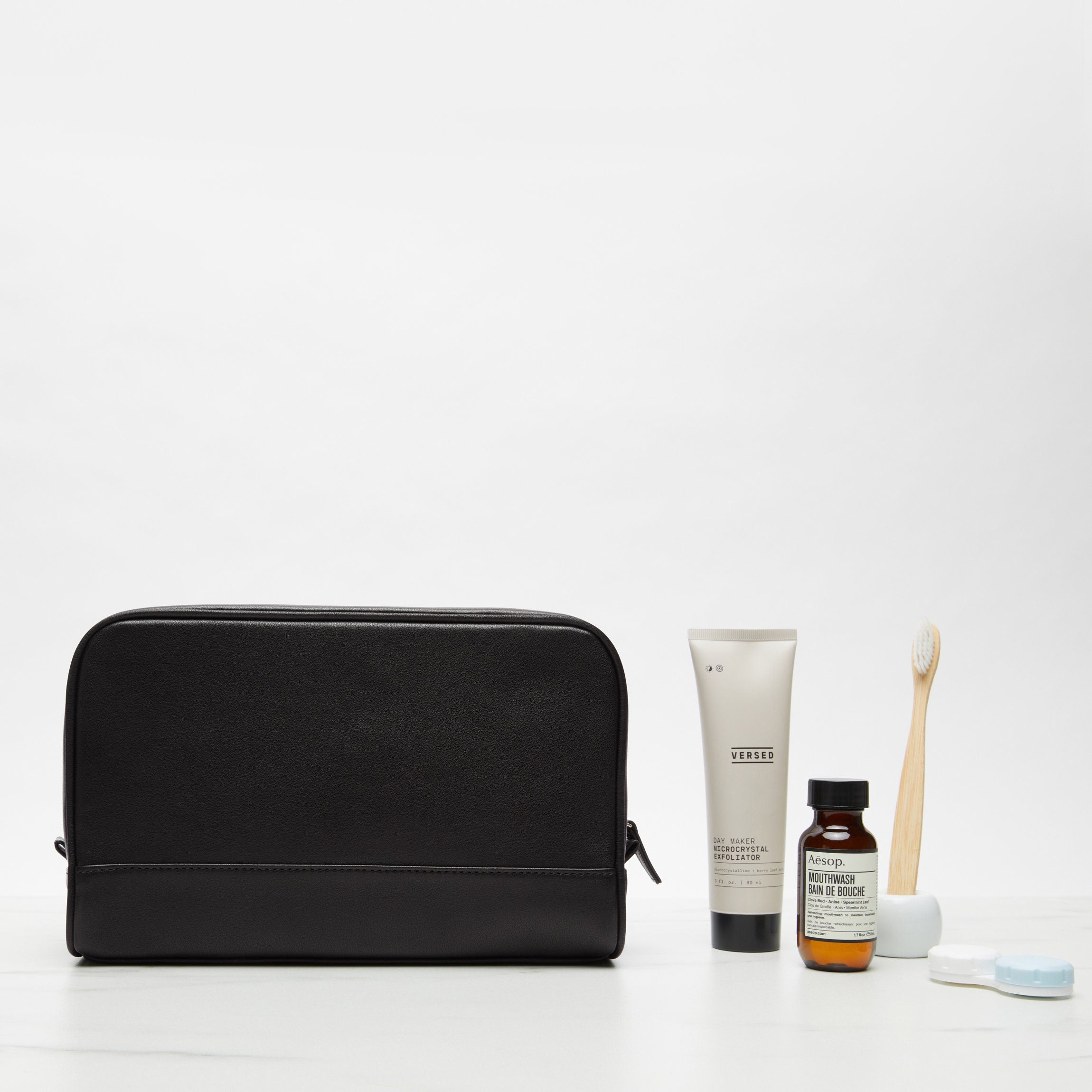 Premium Black Onyx Toiletry Bag with Top Zip - Perfect for Travel, Gym & Organizing Cosmetics | Water-Resistant & Durable Design