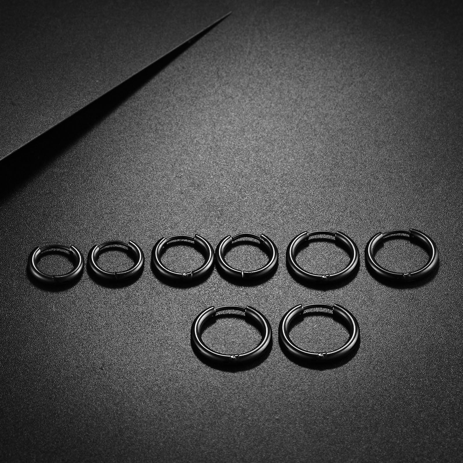 316L Surgical Stainless Steel Huggie Hoop Earrings - 6mm/8mm/10mm/11mm/12mm/14mm Hypoallergenic Cartilage & Helix Earrings for Men & Women - Perfect for Daily Wear, Work, Parties & Gifts