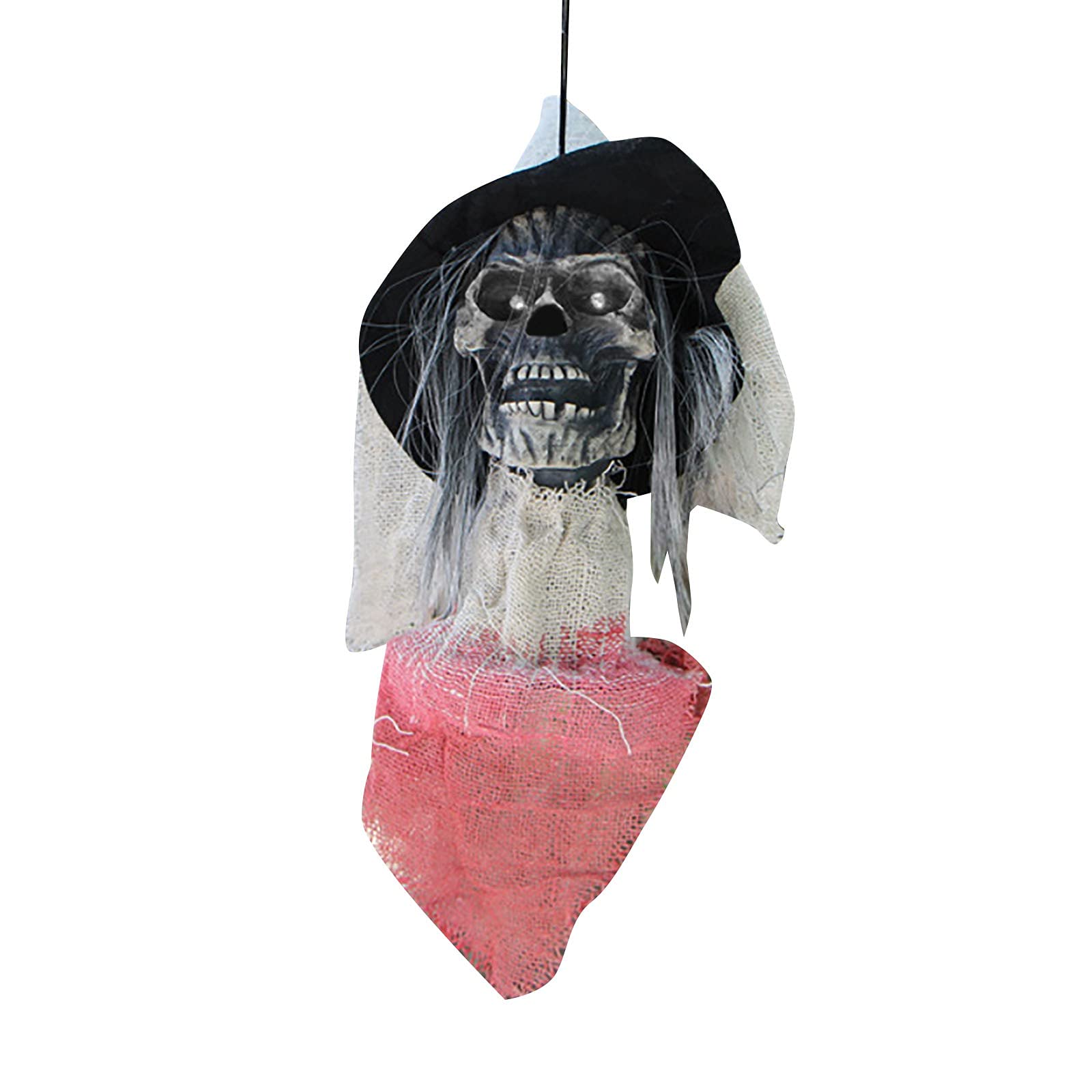Scary Halloween Decorations - Horror Head Desktop Ornament & Hanging Props for Indoor Home Decor | Spooky Party, Haunted House, and Trick-or-Treat Decor