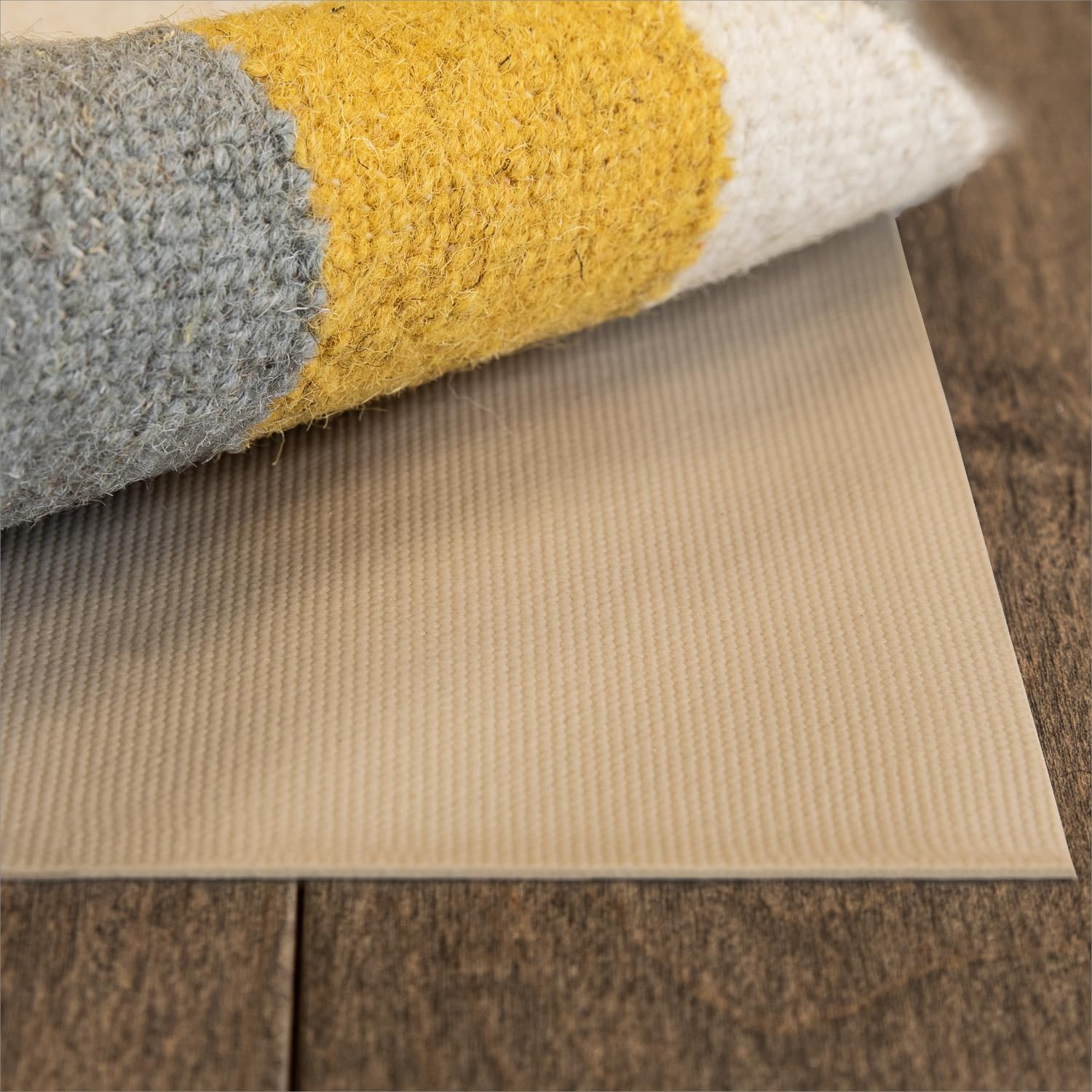 Non-Slip Rug Pad 12x15 ft - Grip-It Solid Grip Cushioned Rug Underlay for Hardwood Floors, Area Rugs & Runner Rugs | Perfect for Living Room, Bedroom & High Traffic Areas