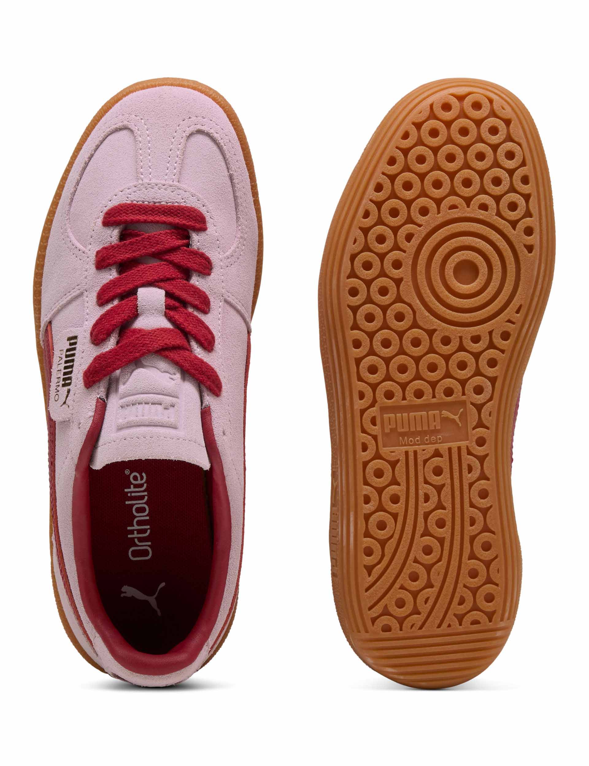 Palermo Sneakers for Women - Rose Mauve & Dark Crimson Casual Shoes | Comfortable Walking Sneakers for Everyday Wear, Work & Travel
