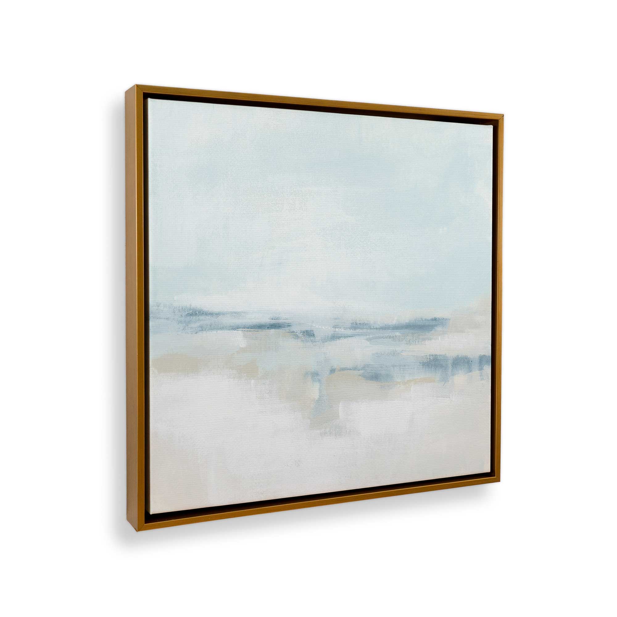 Cloudy Shoreline Hues II Canvas Wall Art Print - Coastal Beach Decor for Living Room, Bedroom & Office