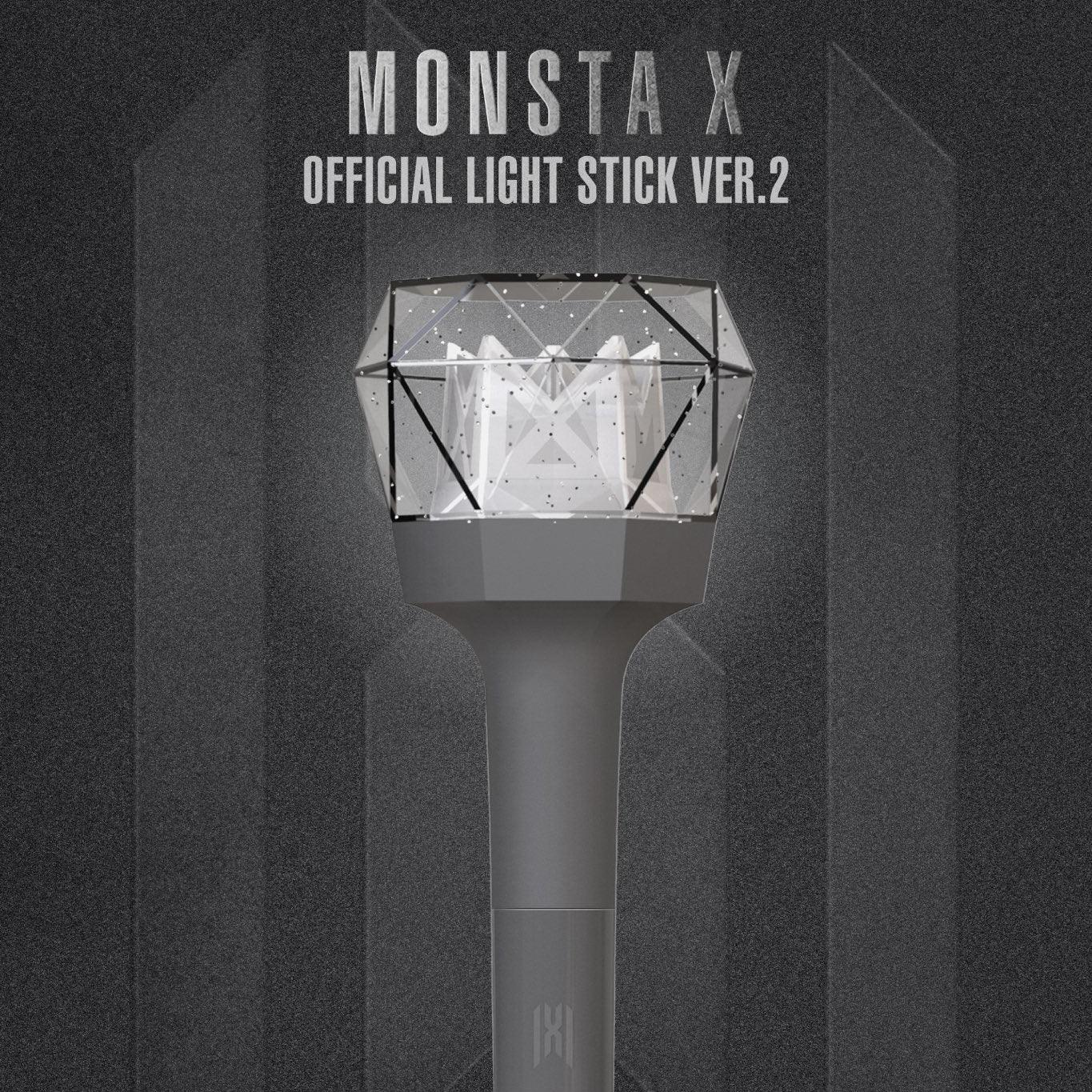 MONSTA X Official Light Stick Ver. 2 - K-Pop Concert Glow Stick for Fan Meetings & Music Shows | Perfect for K-Pop Fans & Concert Merchandise Collection