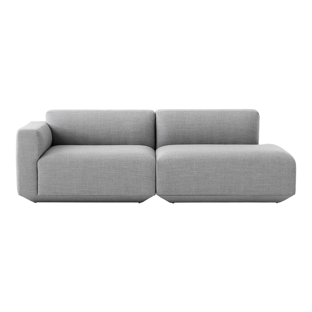Develius Mellow Models G & H 2-Seater Sofa with Open End - Modern Living Room Furniture for Small Spaces & Apartments
