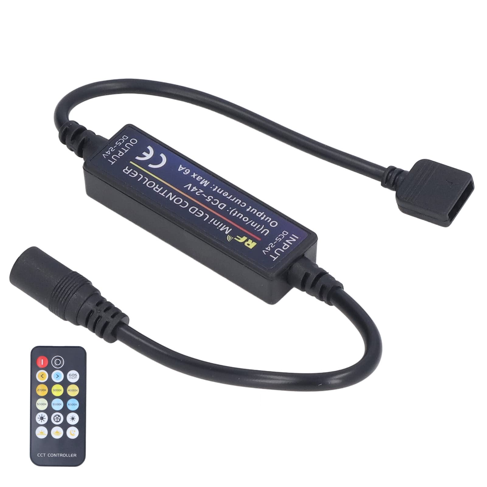 17-Key Remote Control LED Dimmer Controller with 3 Color Temperature Modes - Perfect for KTV, Home Theater, and Smart Lighting Systems