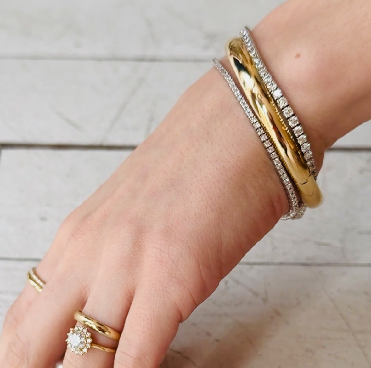 14K Gold Diamond Tennis Bracelet for Women - Elegant & Sparkling Jewelry Gift for Anniversary, Wedding, Party & Special Occasions