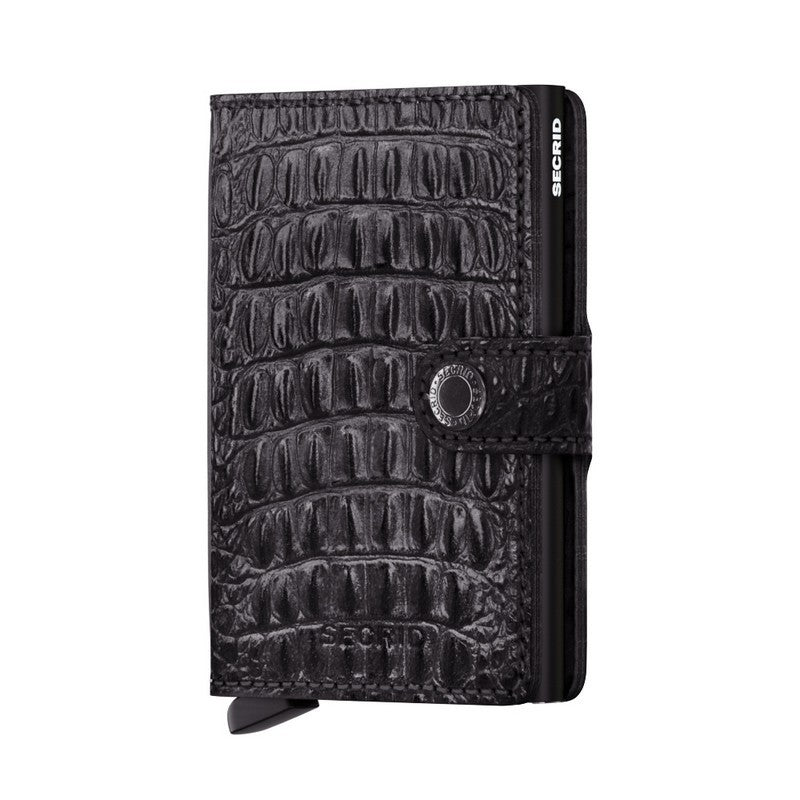 Mini Wallet for Women & Men - Slim RFID Blocking Credit Card Holder - Nile Black | Perfect for Travel, Shopping & Everyday Use