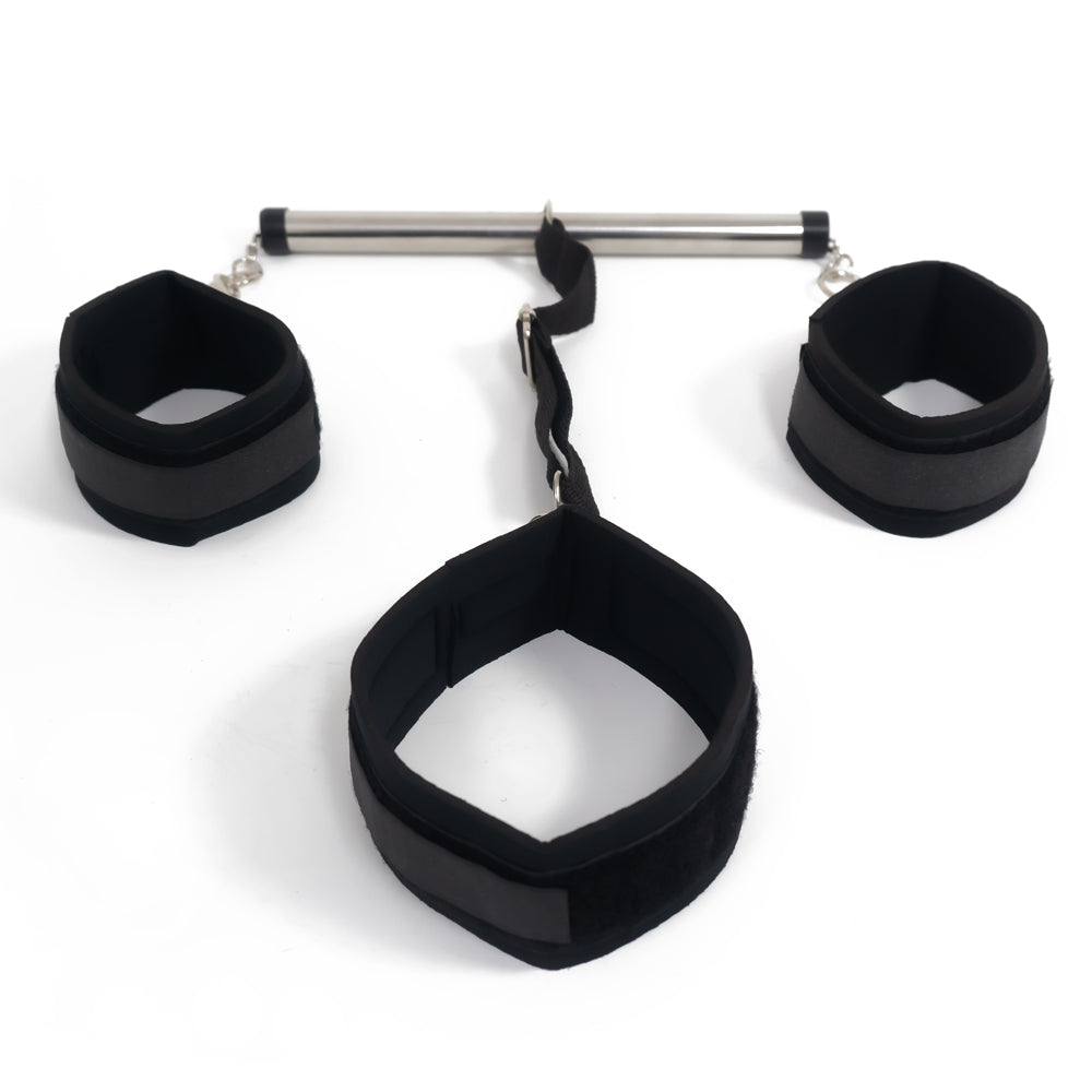 Fetish Fantasy Series Spread 'Em Bar & Cuff Set - Premium BDSM Restraint Kit for Couples & Adult Play - Perfect for Bedroom Bondage & Sensual Exploration
