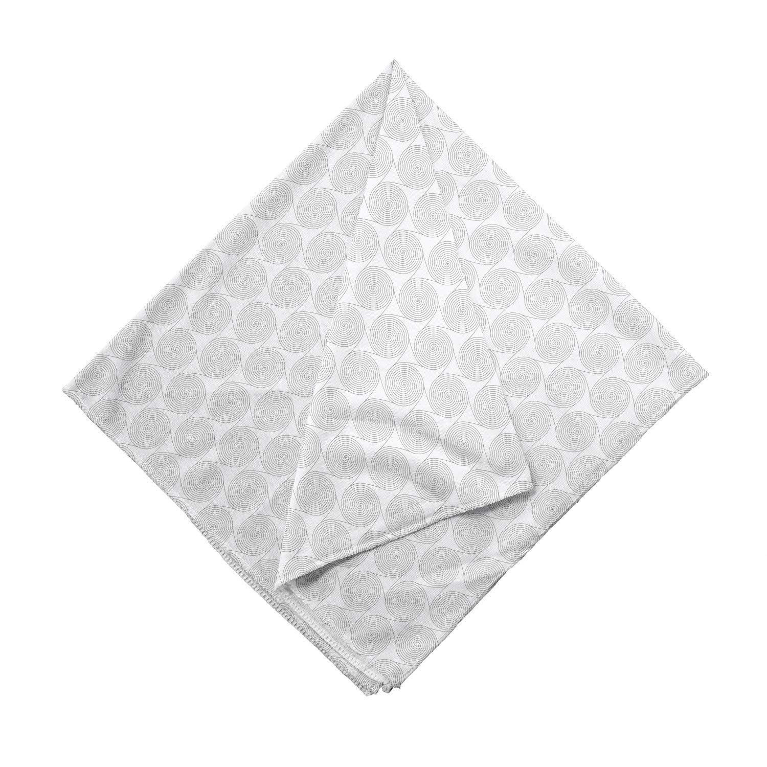 Ambesonne Tribal Bandana - Boho Style Connected Circles Unisex Head & Neck Scarf for Men & Women | Perfect for Music Festivals, Outdoor Adventures & Fashion Accessories