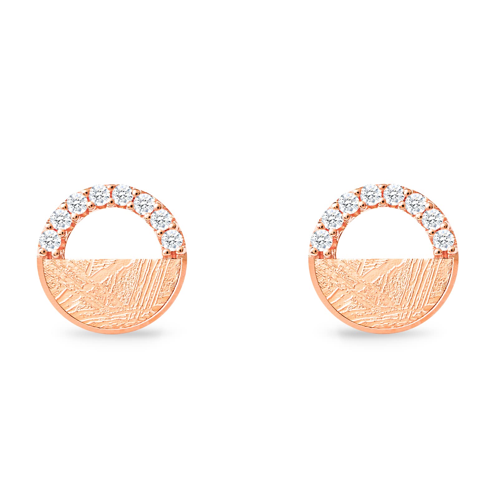 Starry Night Meteorite Earrings for Women - 925 Sterling Silver Rose Gold Plated Dangle Earrings | Perfect for Evening Parties, Date Nights & Special Occasions