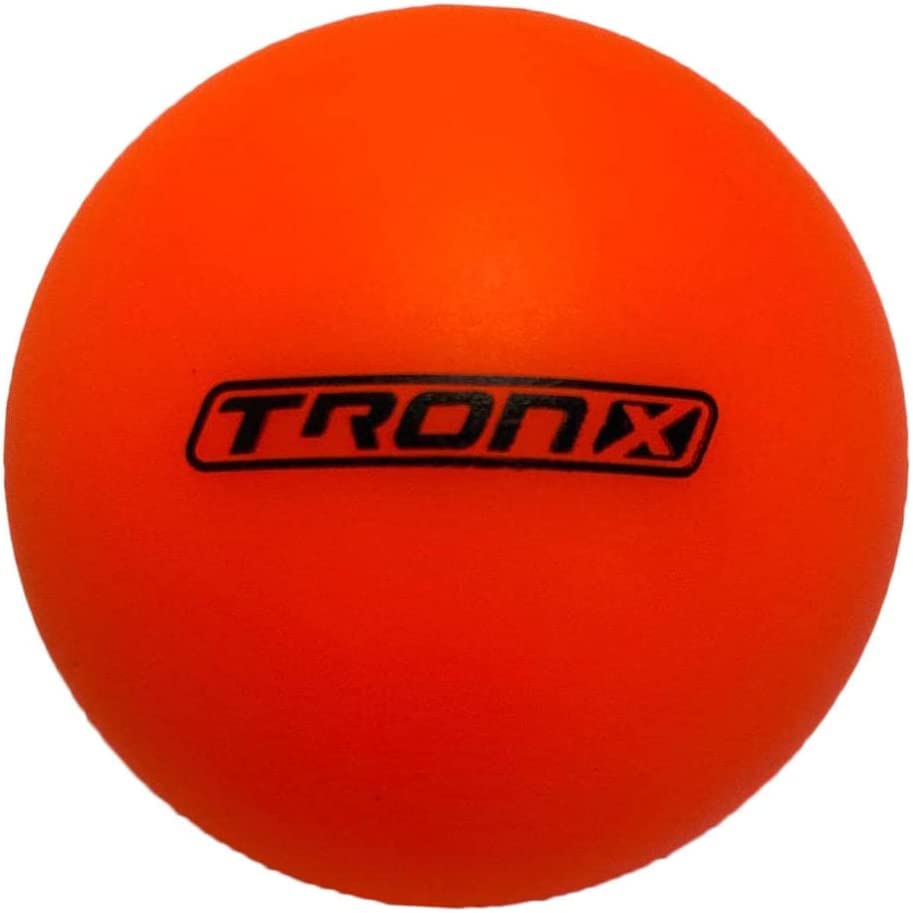 Street Hockey Balls - 12 Pack Low Bounce Orange Official Roller Hockey Balls for Outdoor & Dek Hockey - Perfect for Driveway, Street & Backyard Hockey Games