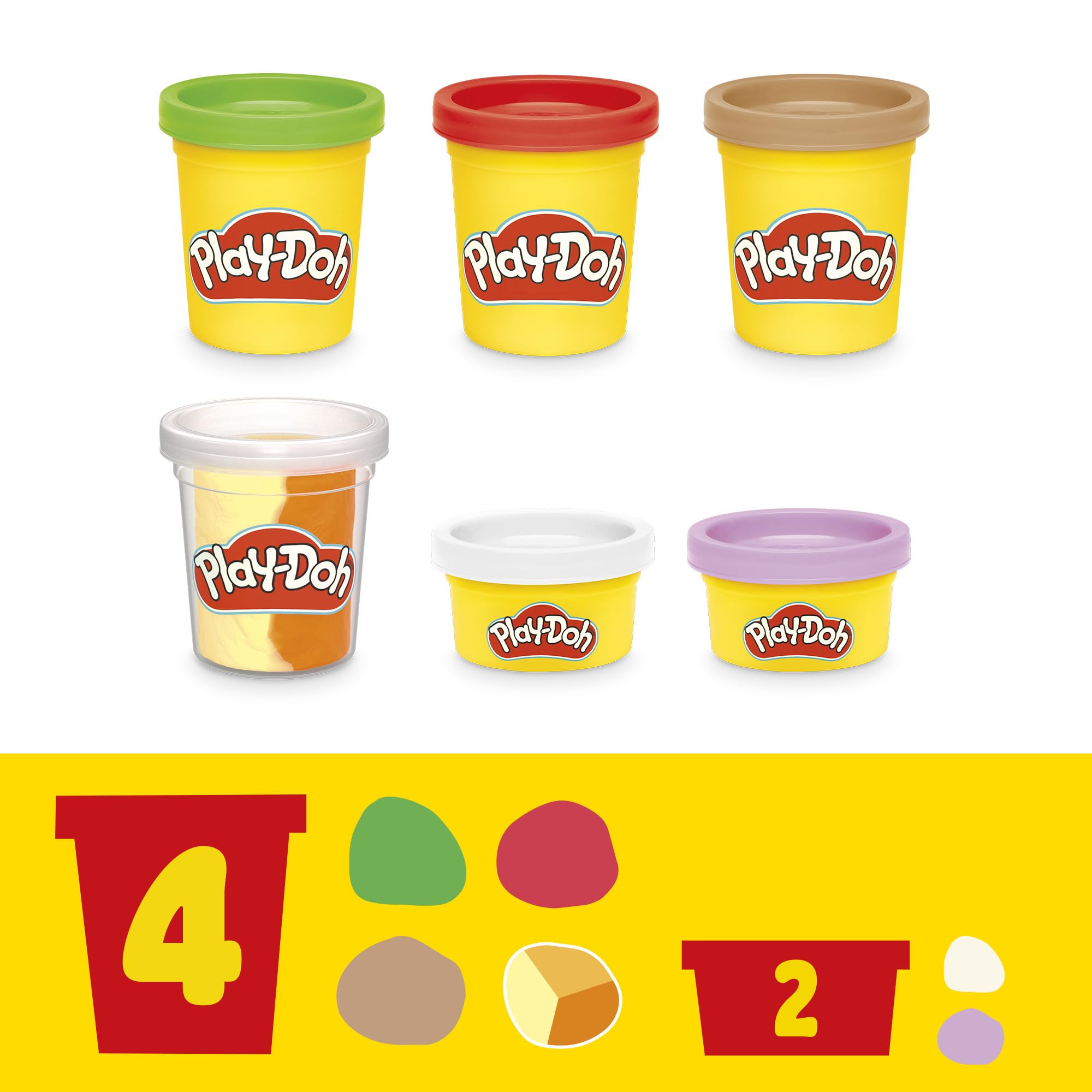 Play-Doh Kitchen Creations Pizza Oven Playset with 6 Cans & 8 Accessories - Fun Pretend Play Cooking Toy for Kids Ages 3+, Great for Preschool Learning, Classroom Activities & Creative Playtime