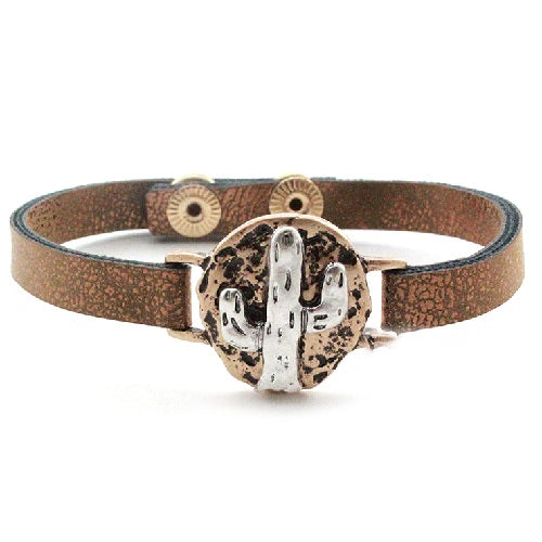 Eco-Friendly Cactus Leather Bracelet for Women & Men - Sustainable Vegan Fashion Accessory - Perfect for Casual Wear, Boho Style & Everyday Outfits