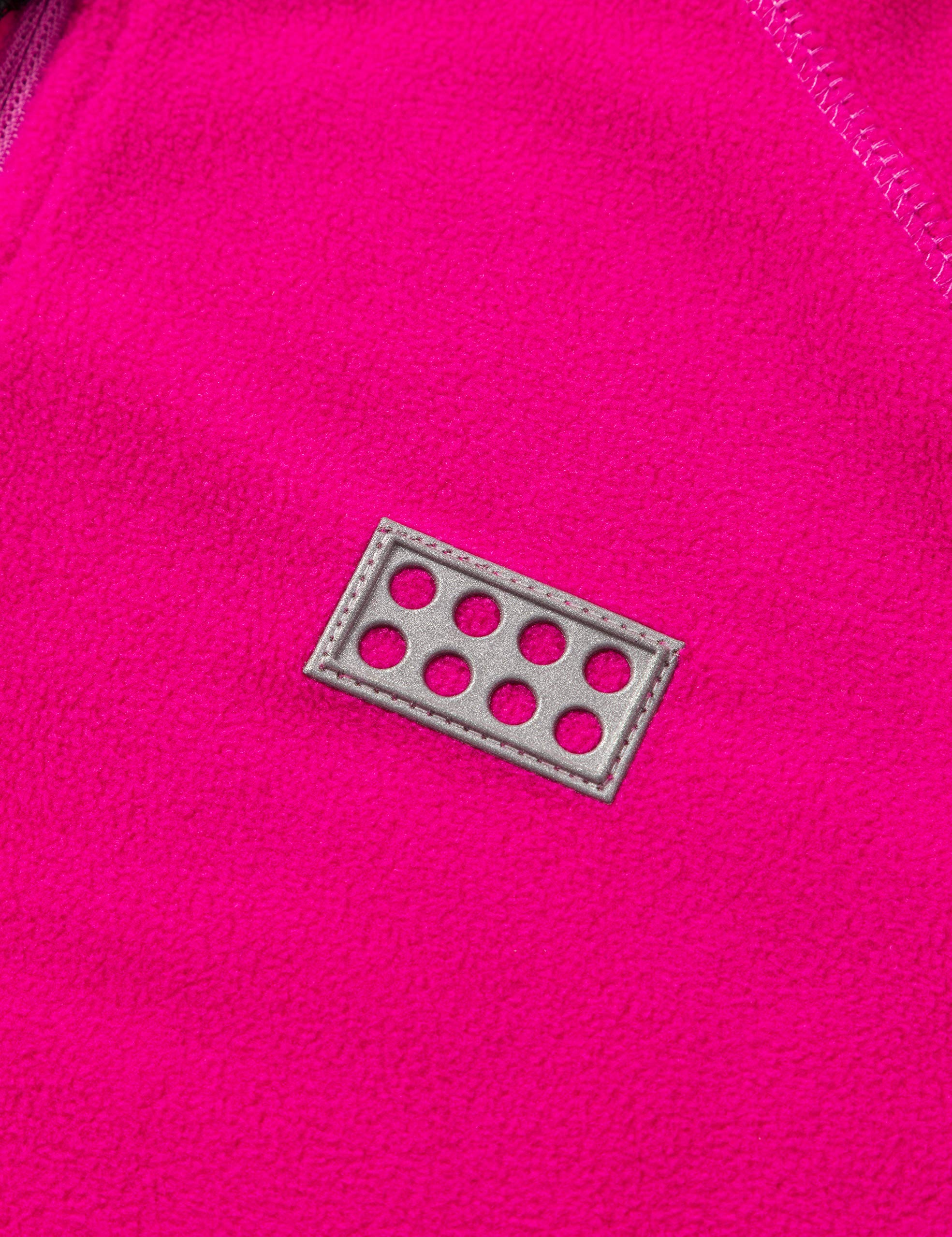 LEGO Wear Kids' Fleece Jacket - Soft & Warm Dark Pink Rose Outerwear for 9 Year Old Girls | Perfect for School, Playdates & Outdoor Adventures