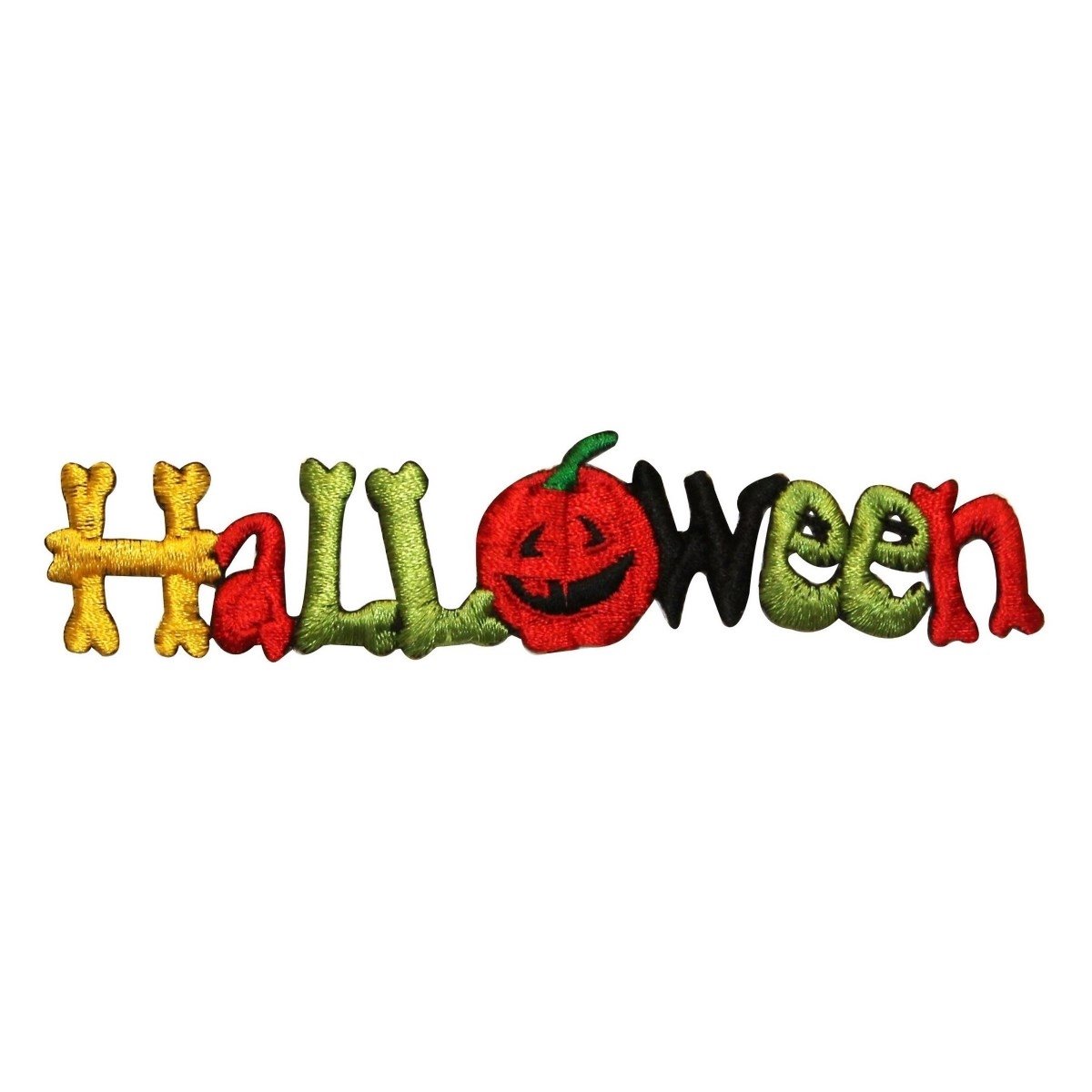 Halloween Patch Pumpkin Decoration - Embroidered Iron On Applique for Costumes, Bags & DIY Crafts | Spooky Home Decor & Party Supplies