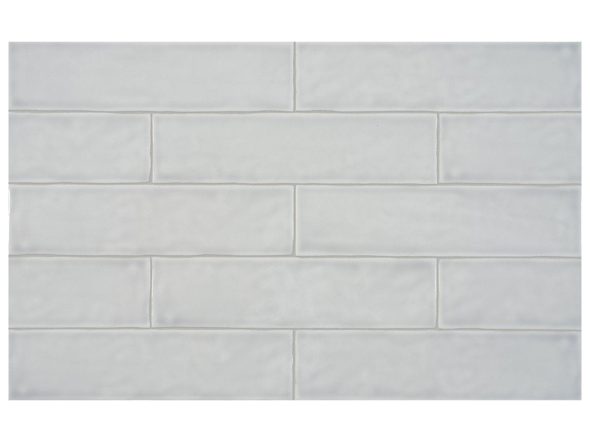 3 x 12 Inch Silver Glossy Pressed Glazed Ceramic Tiles - Pack of 3 - Premium Kitchen Backsplash & Bathroom Wall Tile for Modern Home Decor