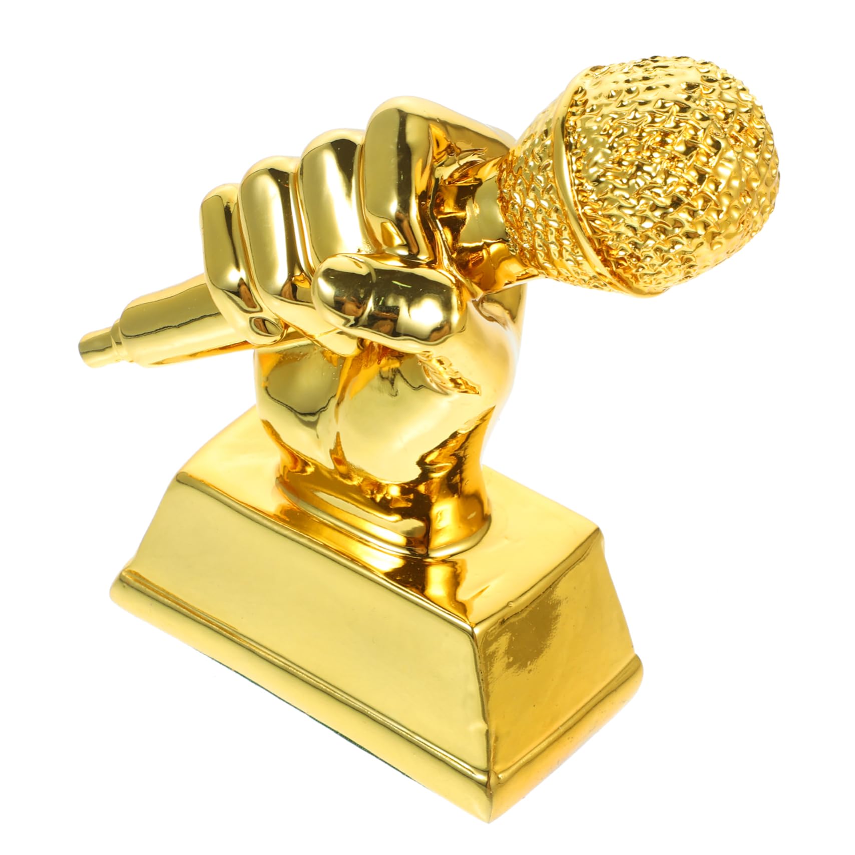 2 Pack Singing Contest Microphone Trophy - Resin Musical Award for Kids - Perfect for Singing Competitions, Talent Shows & School Events