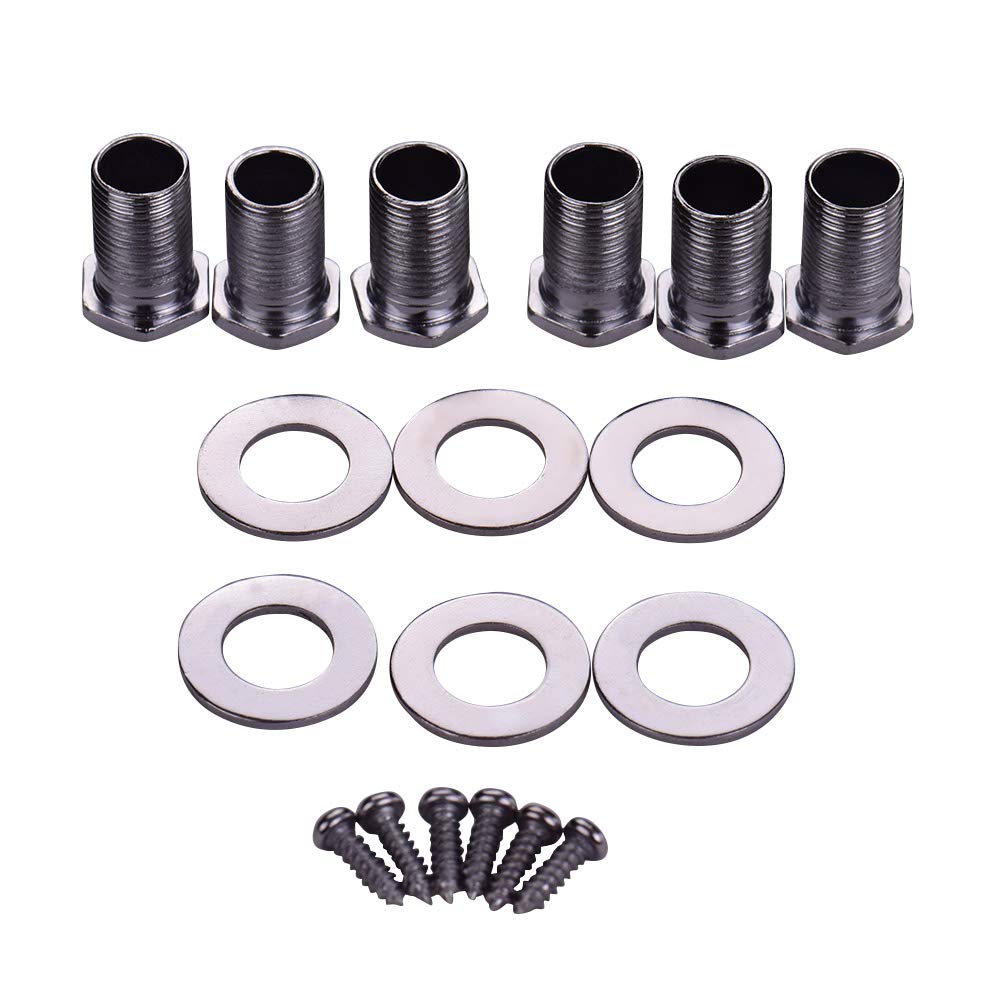 Fesjoy 6-Piece Full Closed Guitar Tuning Pegs (3L+3R) - Premium Machine Heads for Acoustic & Folk Guitars - Perfect for String Replacement & Instrument Maintenance