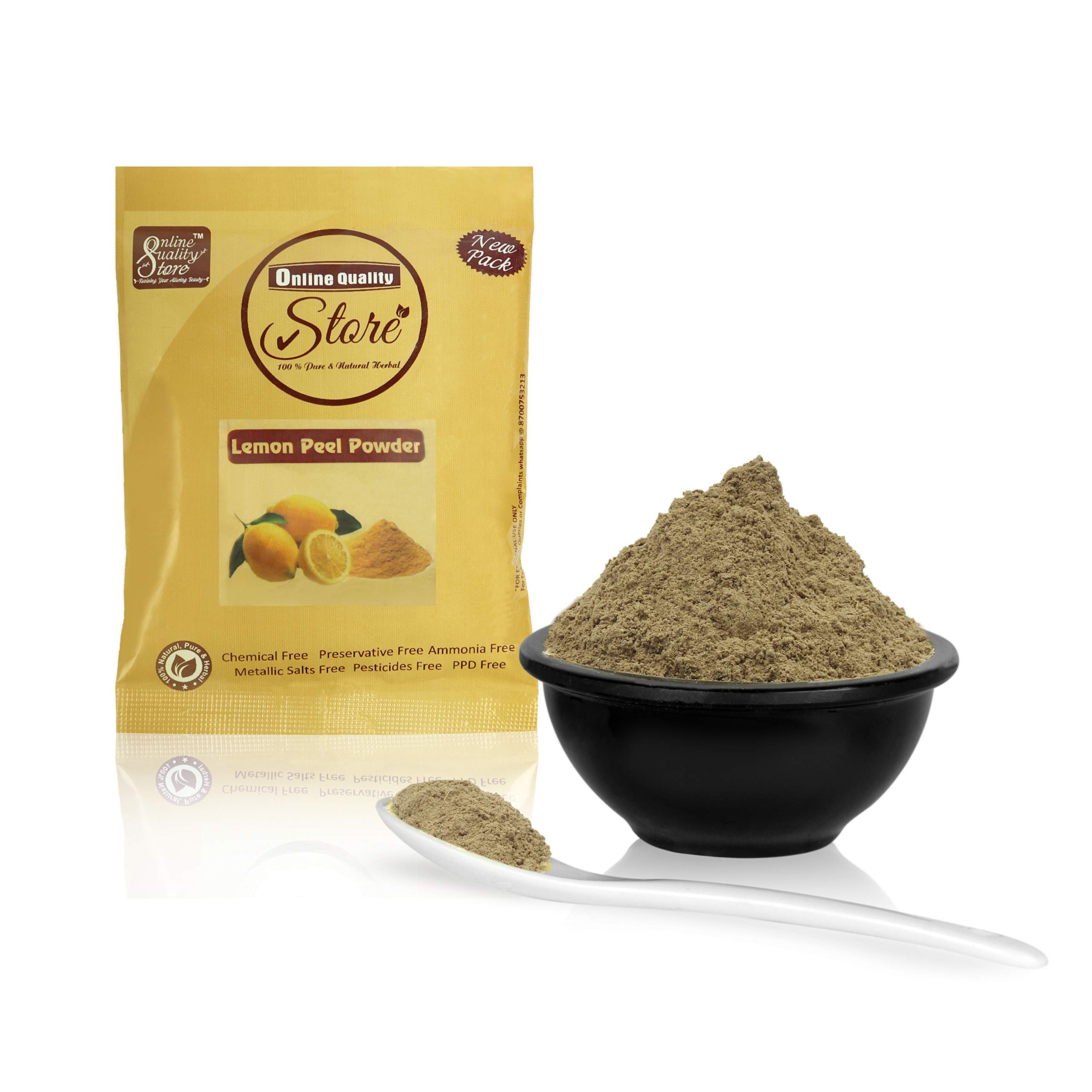 **Organic Lemon Peel, Neem & Orange Powder Face Pack (150g) - Glowing Skin & Acne Treatment | Brightening, Anti-Aging & Pimple Control | DIY Skincare for Oily & Dry Skin**    *(Use for: Daily facial mask, natural acne remedy, skin brightening treatment, Ayurvedic skincare routine, homemade beauty regimen)*