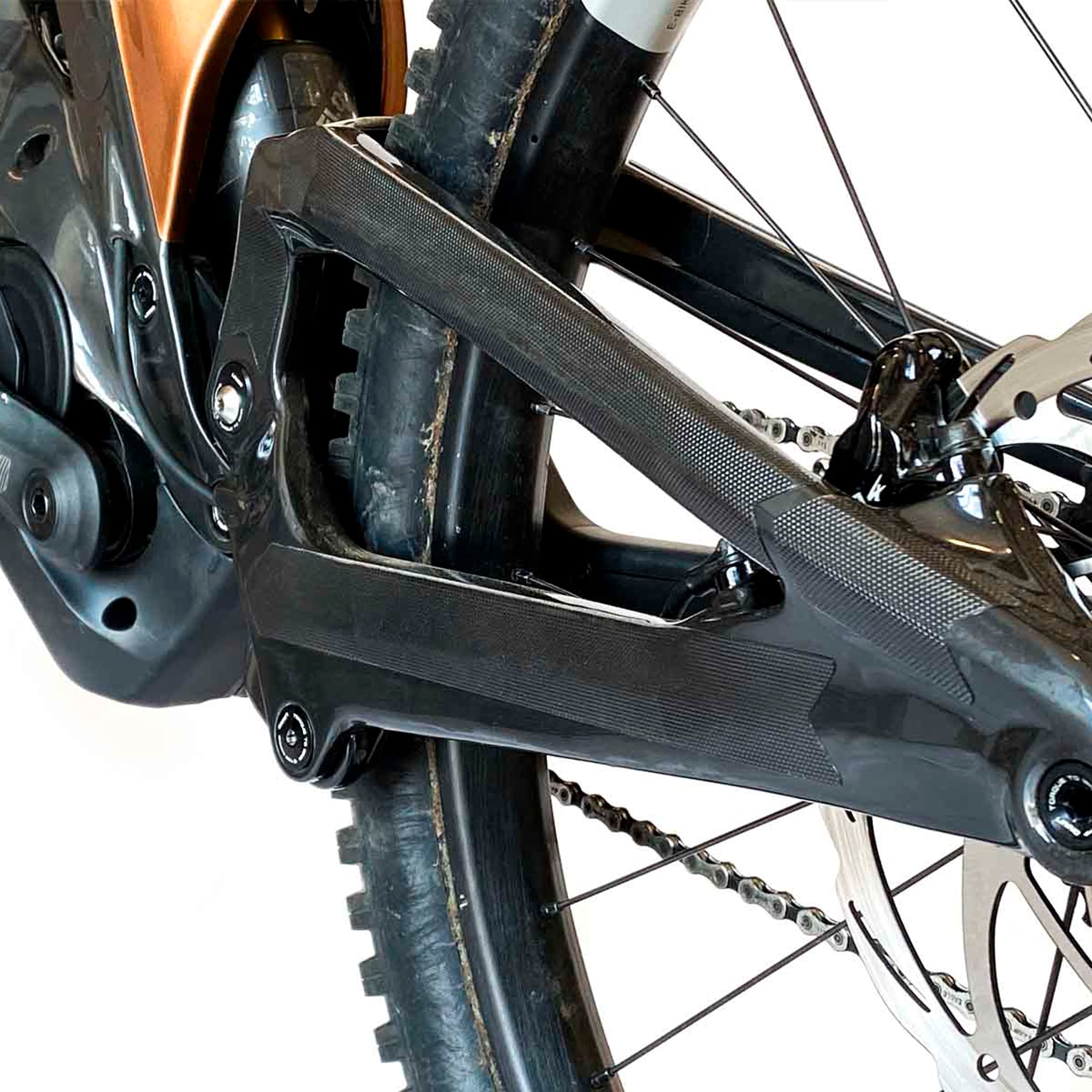 All Mountain Style Bike Frame Protector Tape - Scratch & Impact Resistant Adhesive Guard for Electric Bikes - Perfect for eBike Commuting, Mountain Trails & Urban Riding Protection