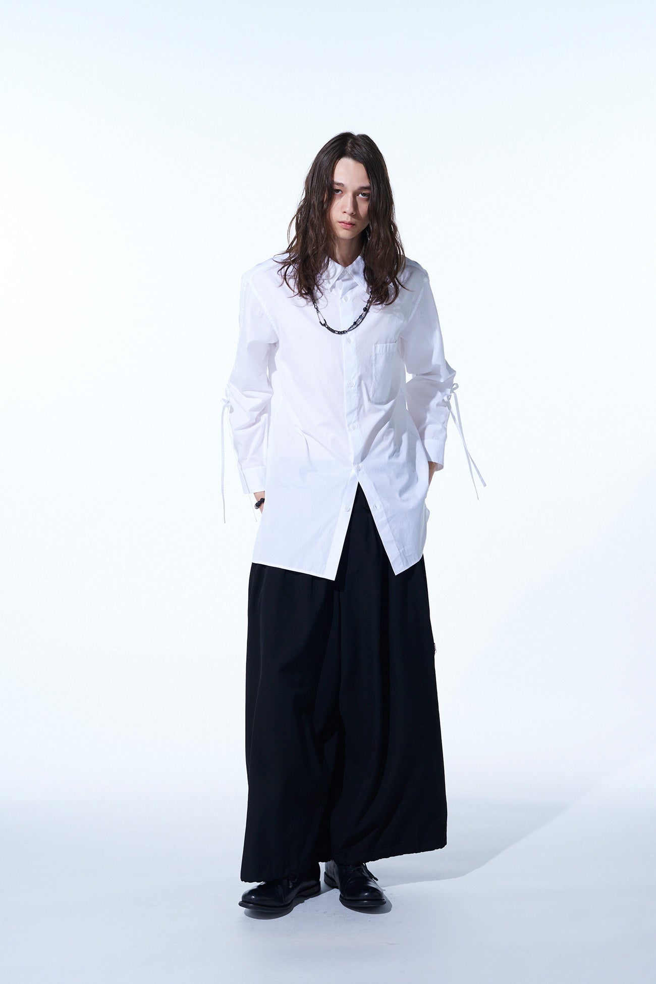 Premium Cotton Broadcloth Oversized Shirt with Gathered Strings - Comfortable Loose Fit Casual Top for Women | Perfect for Layering, Beach Cover-Ups & Boho Fashion Outfits
