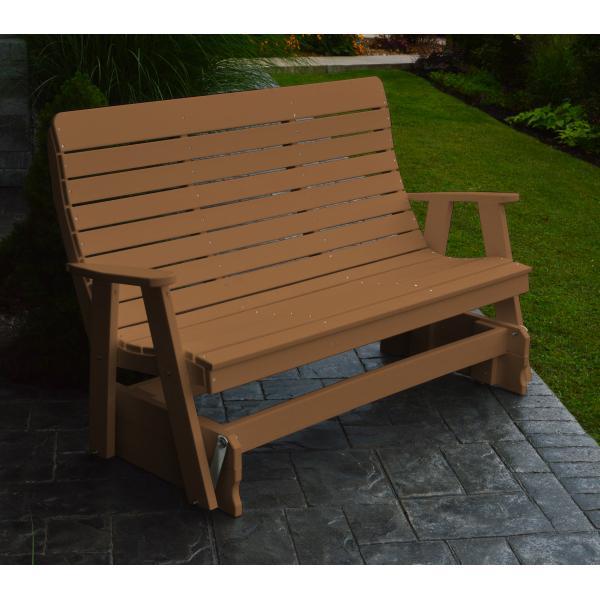 Eco-Friendly Recycled Plastic Poly Winston Glider - Durable & Comfortable Outdoor Rocking Chair for Patio, Garden, and Porch Relaxation