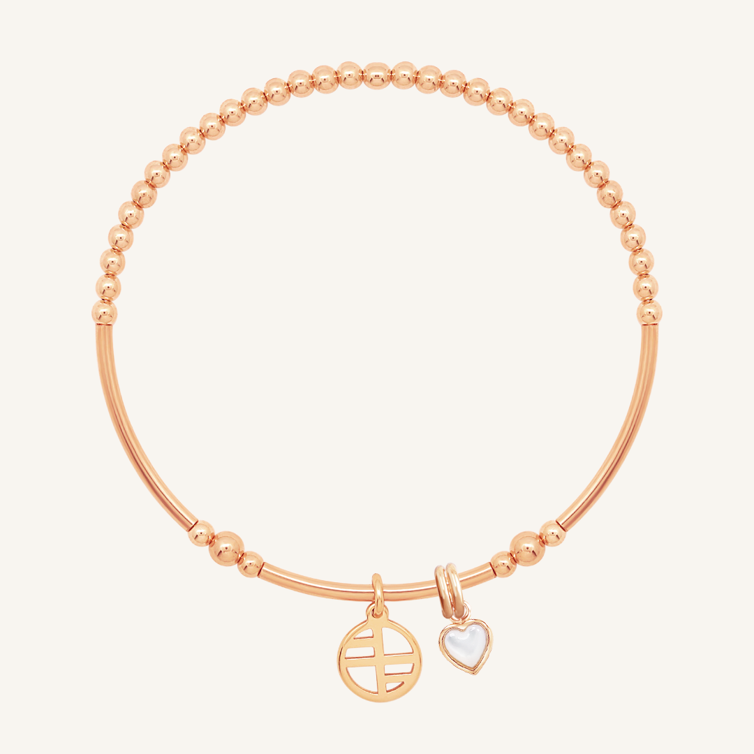 Devote Heart Charm Bracelet for Women - Elegant Adjustable Friendship Bracelet with Heart Pendant - Perfect Gift for Valentine's Day, Anniversary or Birthday - Wear Daily, Date Night or Special Occasions