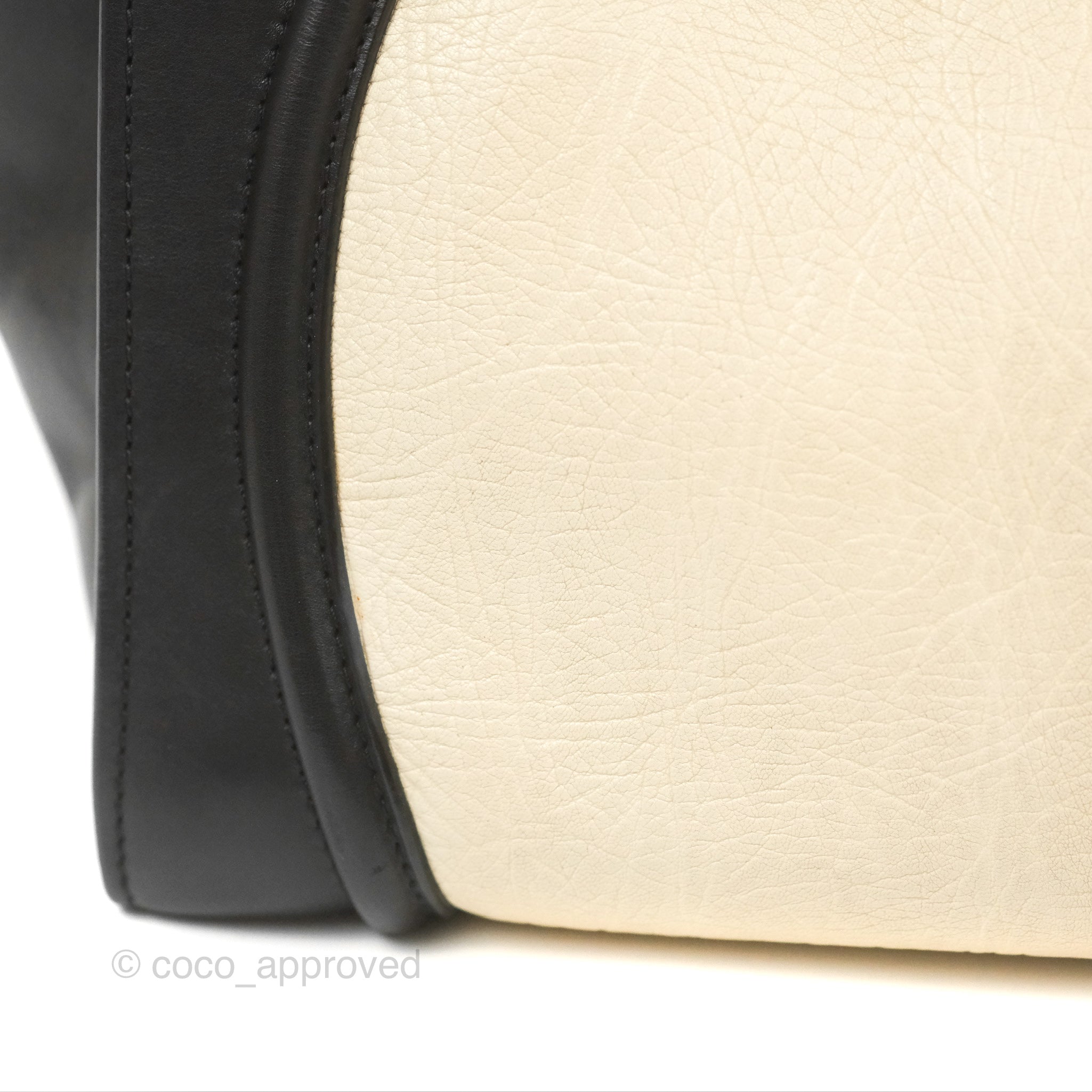 Celine Mini Luggage Bag in Black & White Aged Calfskin Leather - Perfect for Work, Travel & Everyday Luxury Handbag