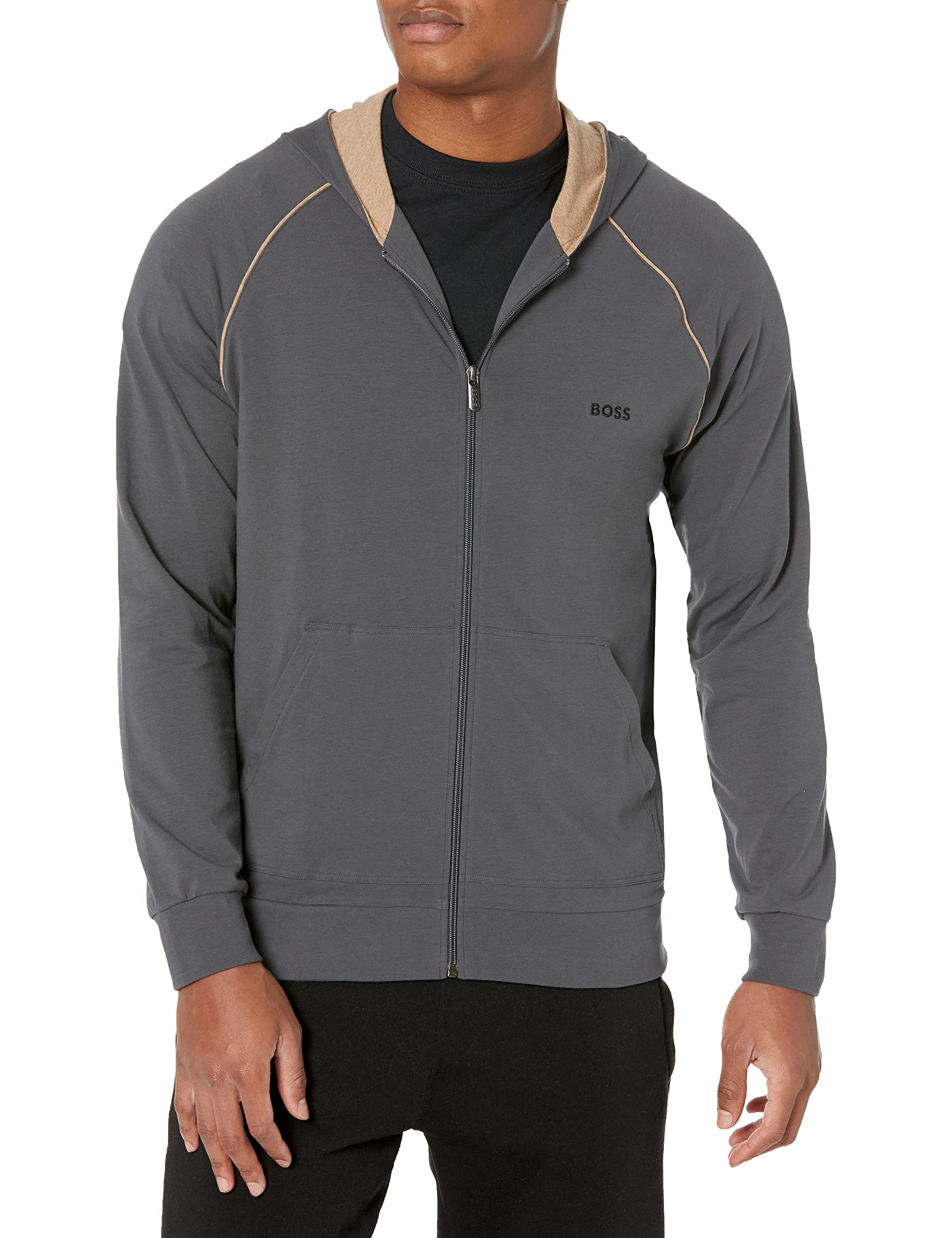 BOSS Men's Mix & Match Zip-Up Hoodie - Stylish & Comfortable Fleece Jacket for Casual Wear, Gym & Outdoor Activities
