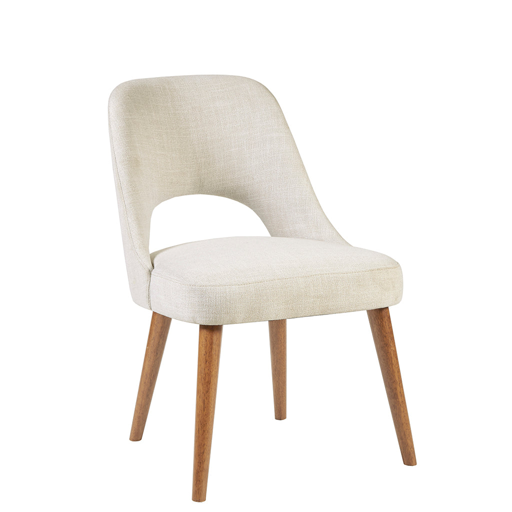 Modern Dining Chairs Set of 2 - Sturdy Wooden Side Chairs with Padded Seat - Perfect for Kitchen, Dining Room, Breakfast Nook & Small Spaces