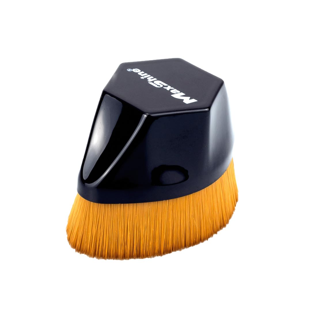 Maxshine Ultra Soft Handheld Detailing Brush - Small Size with Super Soft Bristles for Car Interior, Exterior, Leather Seats, Engine Bay & Wheels | Professional Auto Detailing Tools for Premium Car Care | Perfect for DIY Car Washing & Detailing Enthusiasts