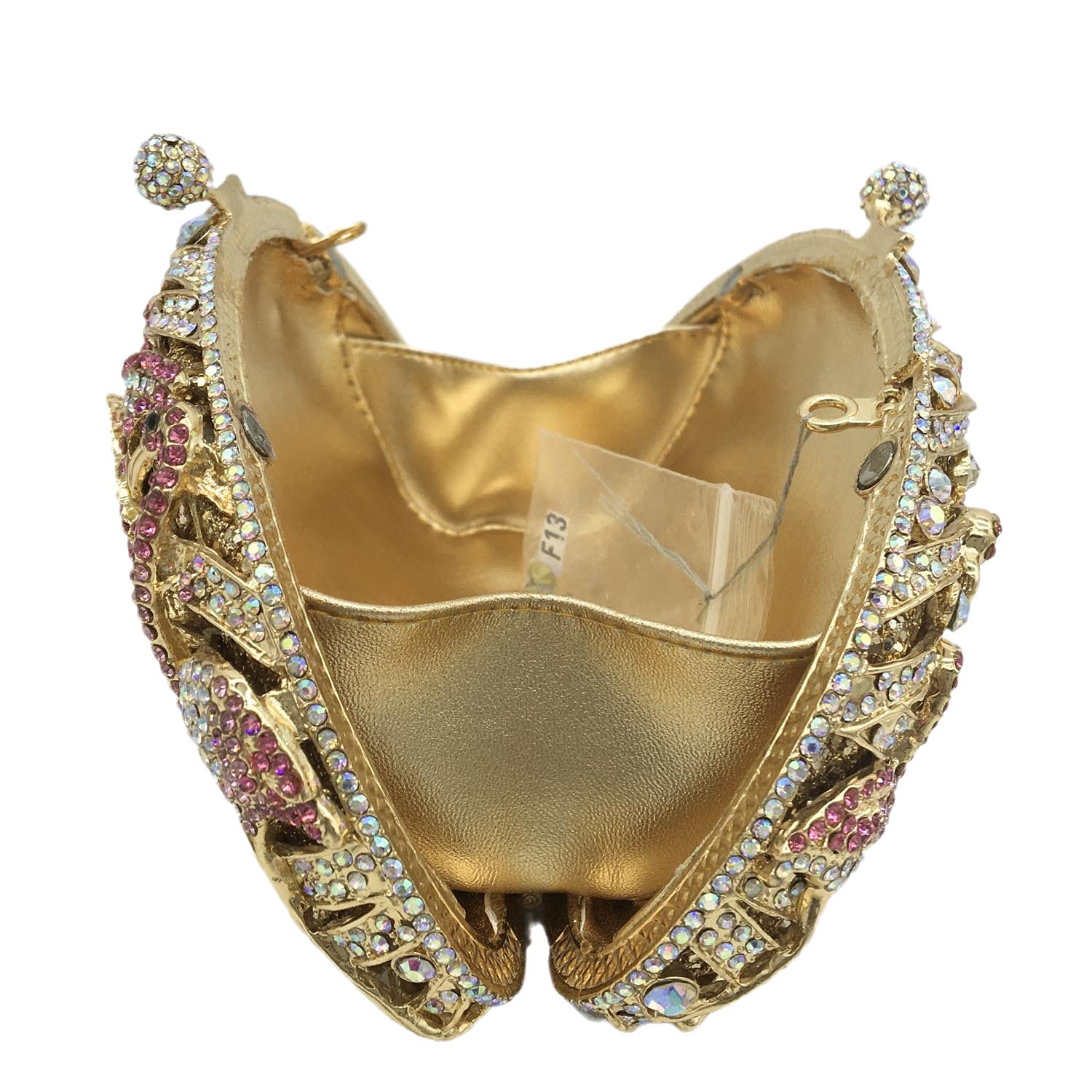 Luxury Flamingo Crystal Clutch Purse for Women - Elegant Rhinestone Evening Bag for Wedding, Party & Bridal Events - Perfect for Prom, Gala & Special Occasions