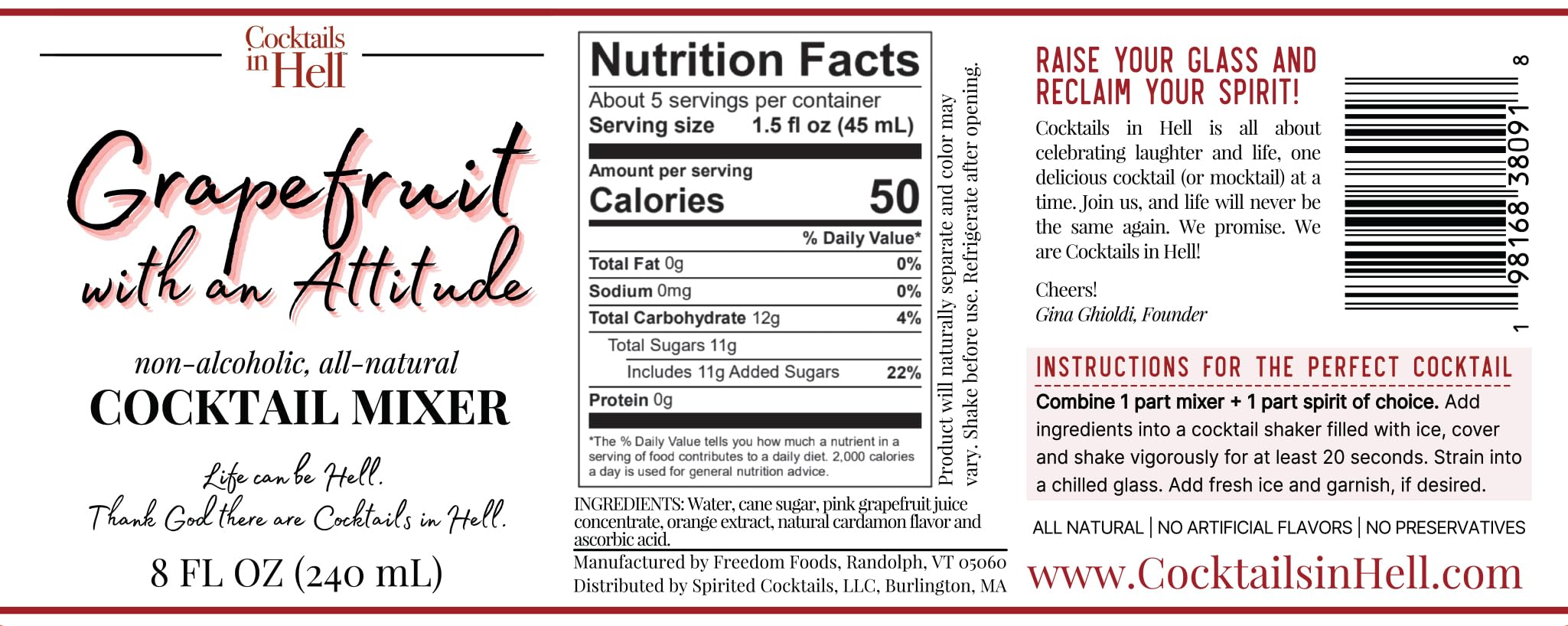 All-Natural Premium Cocktail Mixers Variety Pack - Non-Alcoholic, Gluten-Free, 4 Flavors (20+ Servings) | Perfect for Mocktails, Parties & Home Bartending