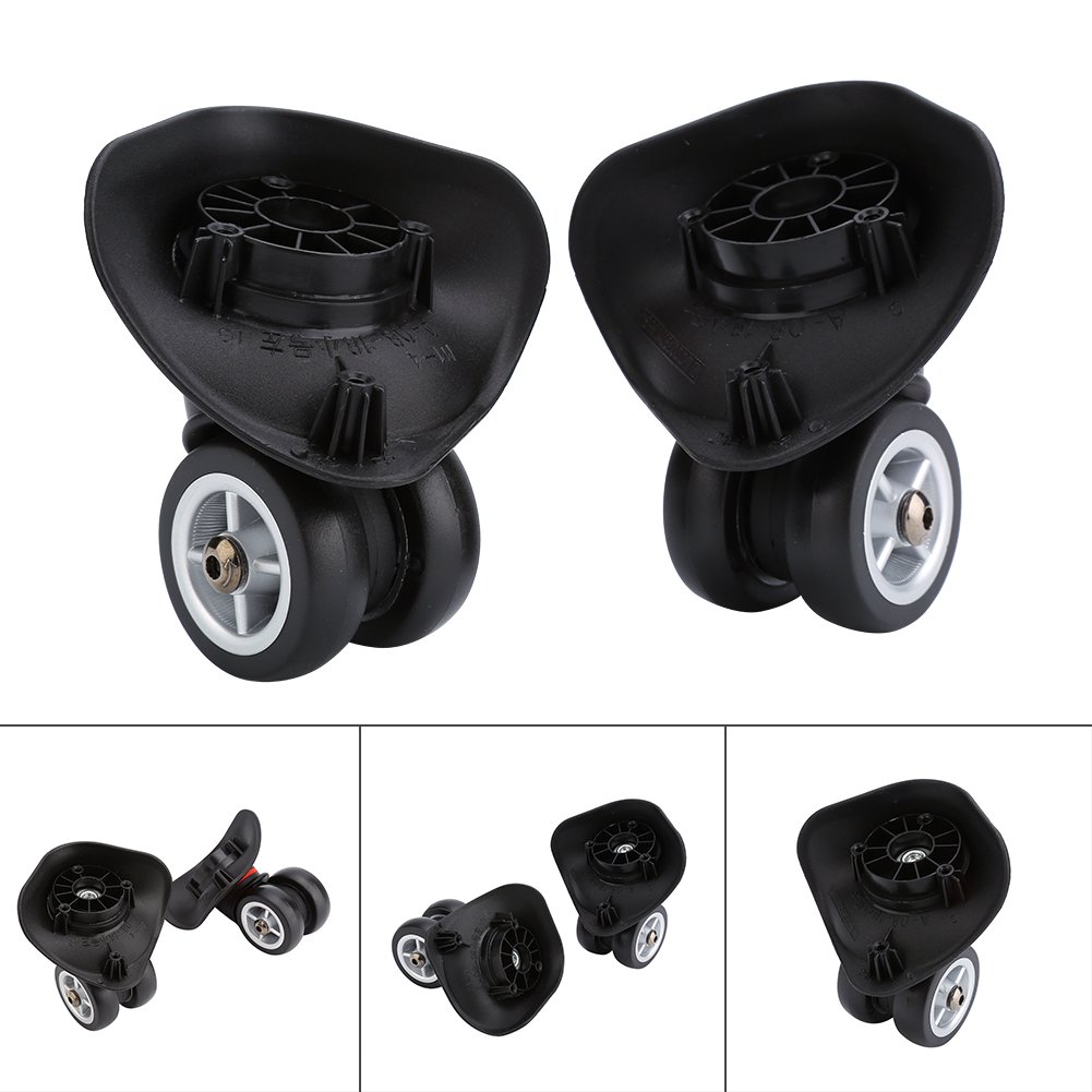 EVTSCAN Replacement Luggage Wheels - 2 Pack PVC Suitcase Trolley Wheels for Travel Bags & Carry-Ons - Perfect for Smooth Rolling and Easy Maneuvering at Airports & Hotels