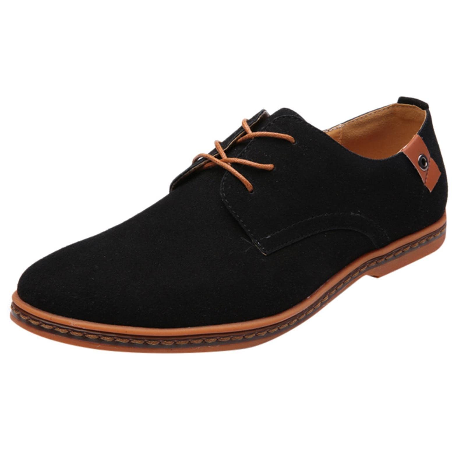 Men's Casual Oxford Shoes - Genuine Leather Business Dress Shoes with Snakeskin Design | Comfortable Lace-Up Sneakers for Office, Wedding & Formal Occasions