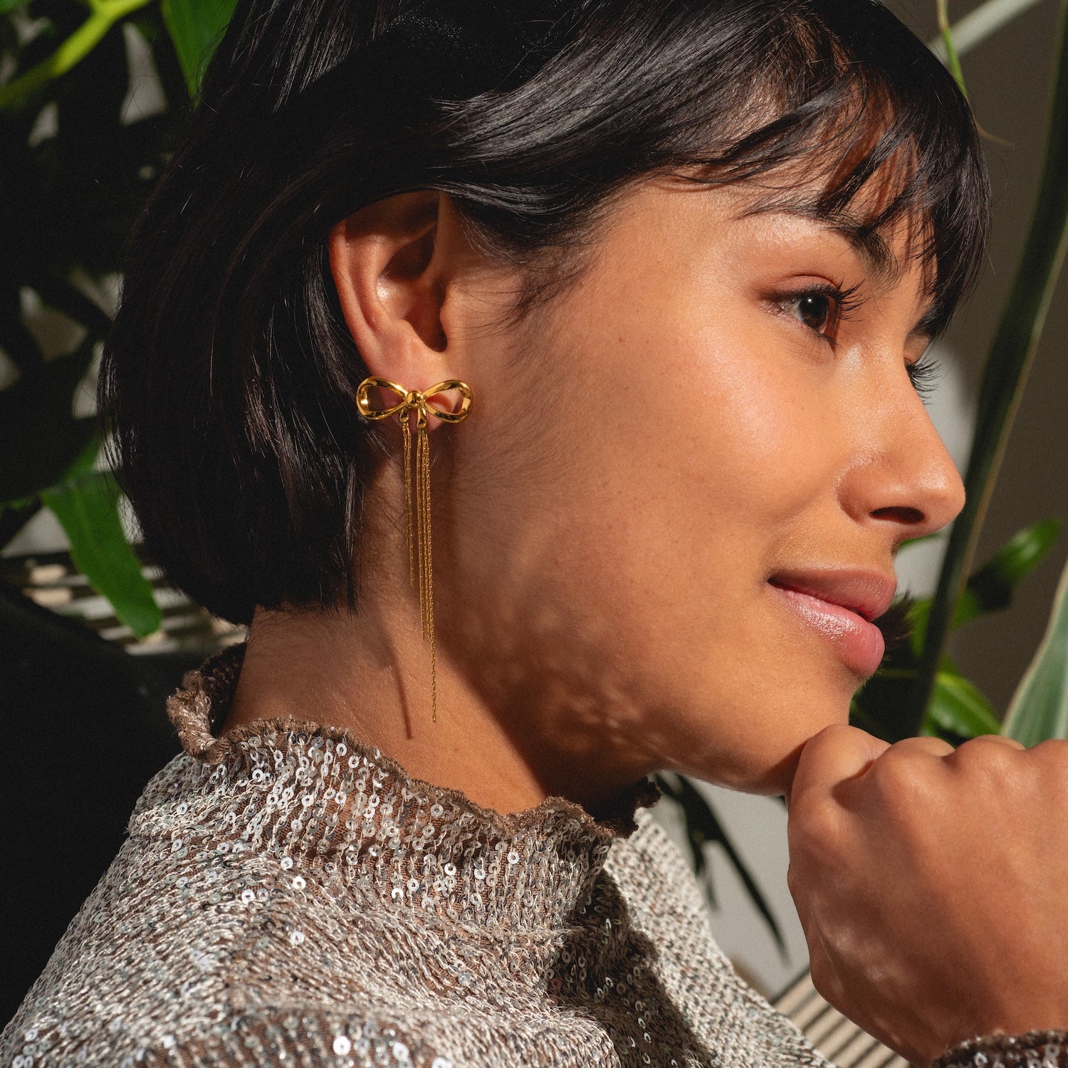 Elegant Bow Earrings for Women - Dainty Gold & Silver Jewelry Gift for Her - Perfect for Weddings, Parties & Everyday Wear
