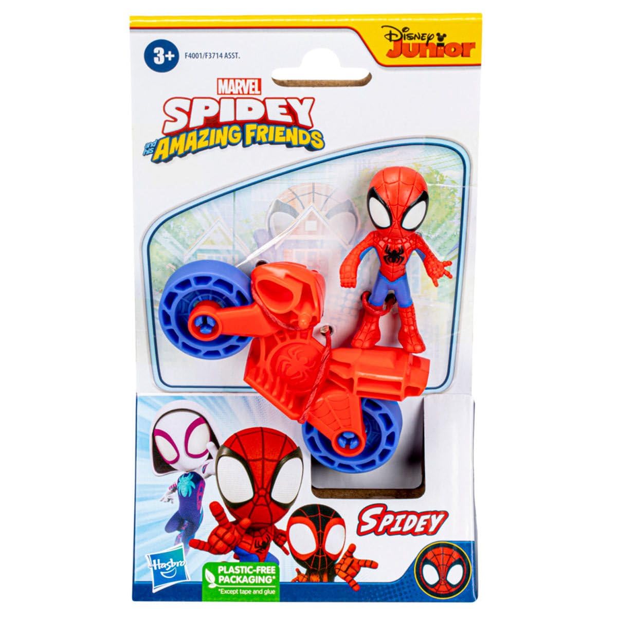 Marvel Spider-Man with Moto Spidey Action Figure - Red & Blue Superhero Toy for Kids | Perfect for Playtime, Collecting & Marvel-Themed Birthday Gifts
